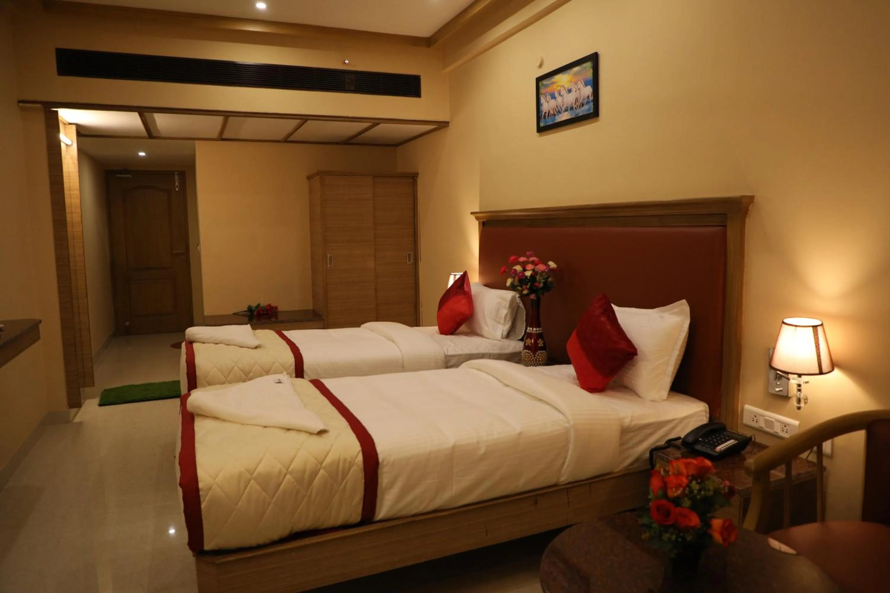 Bed in Bairav Grand Madurai