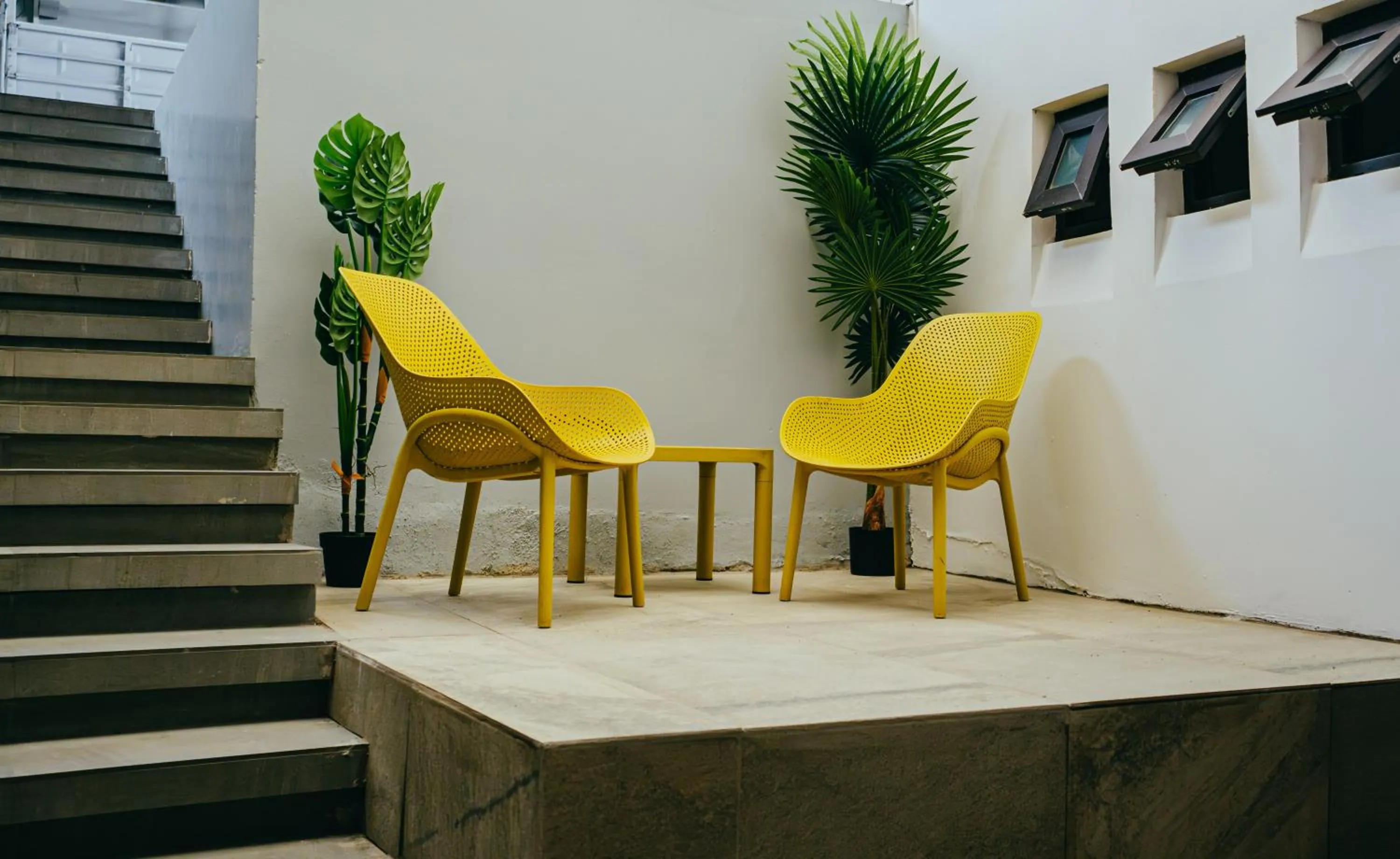 Seating area in Hotel Villas Santander