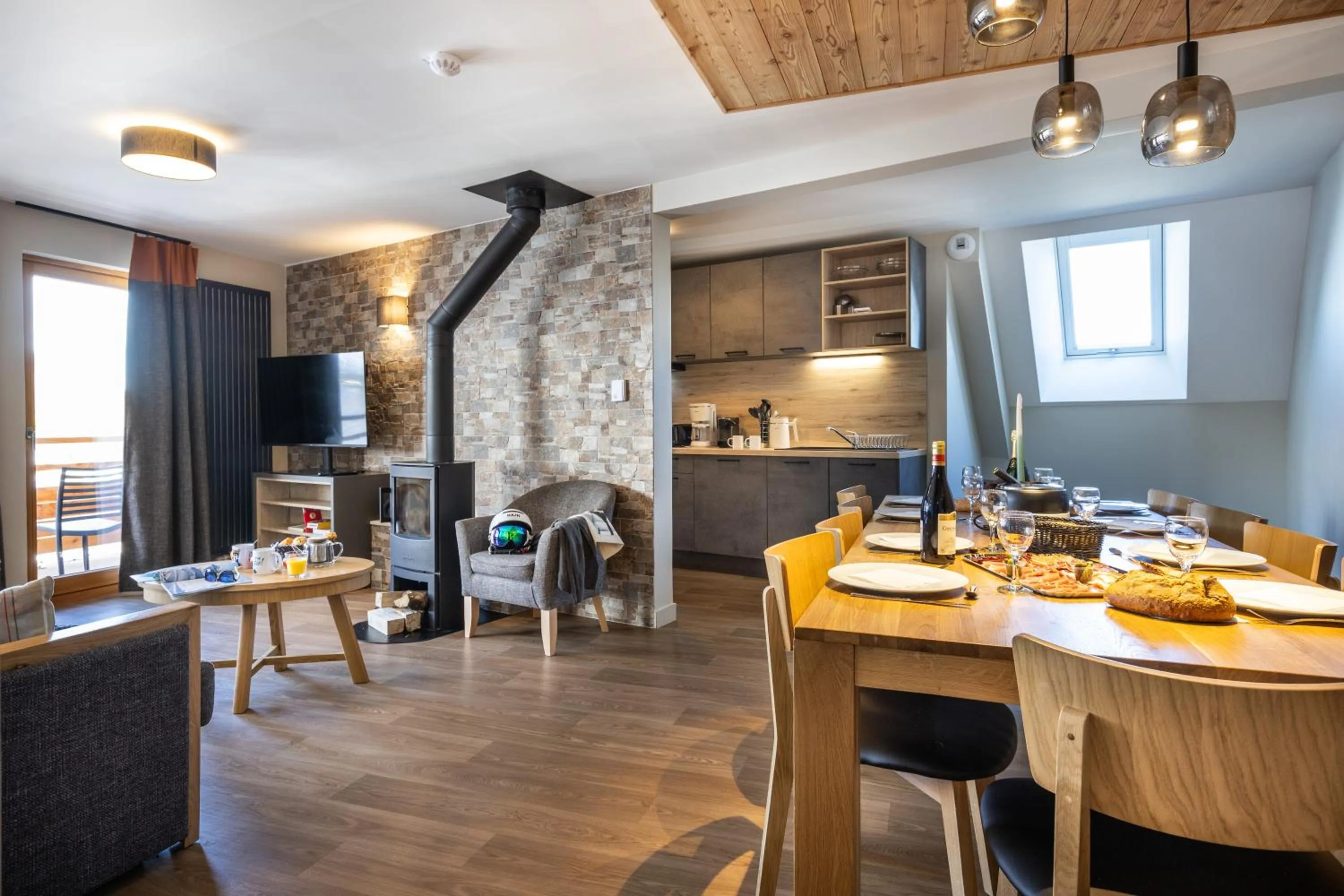 Living room in Résidence Club MMV Le Silvana