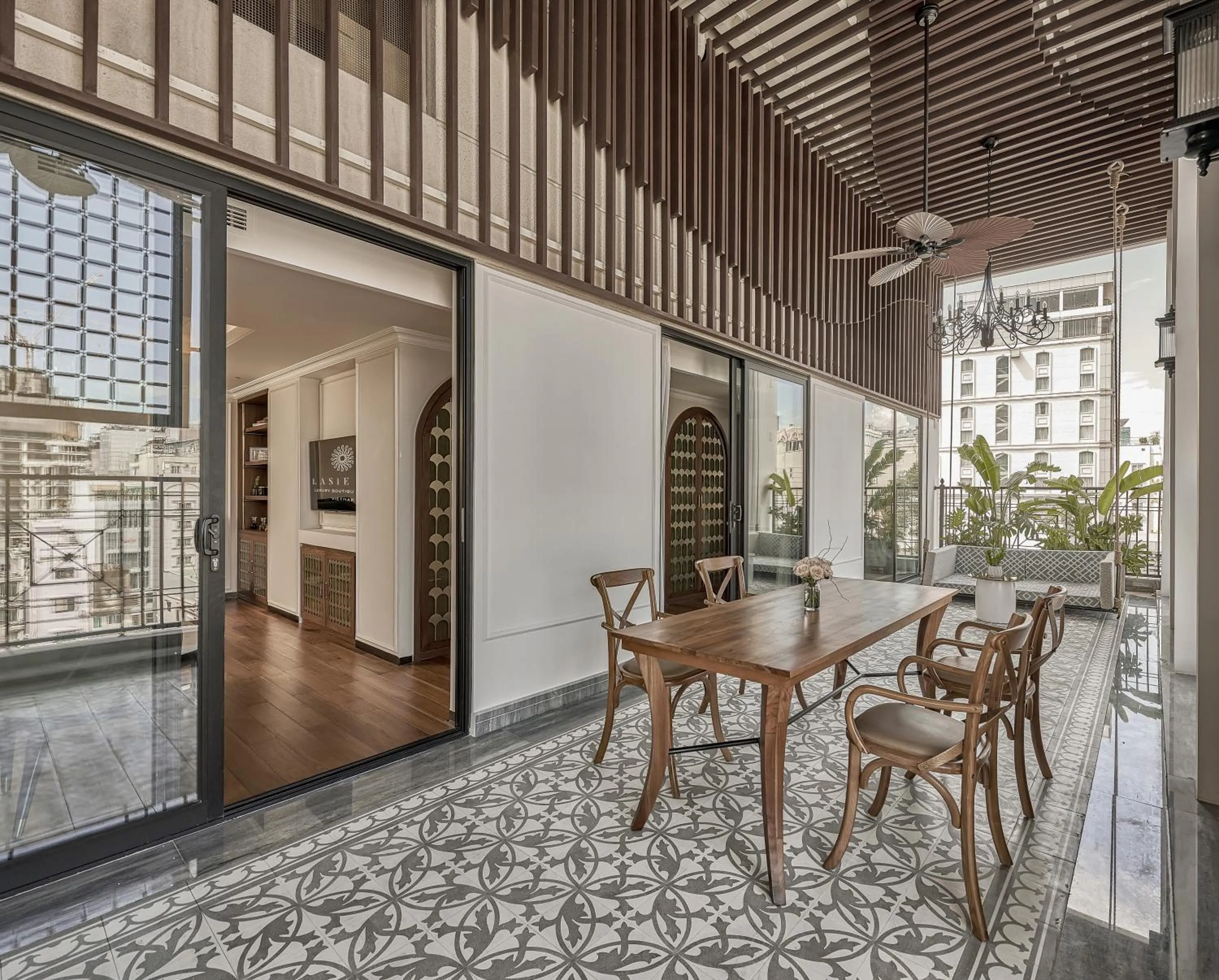 Living room in La Siesta Premium Saigon