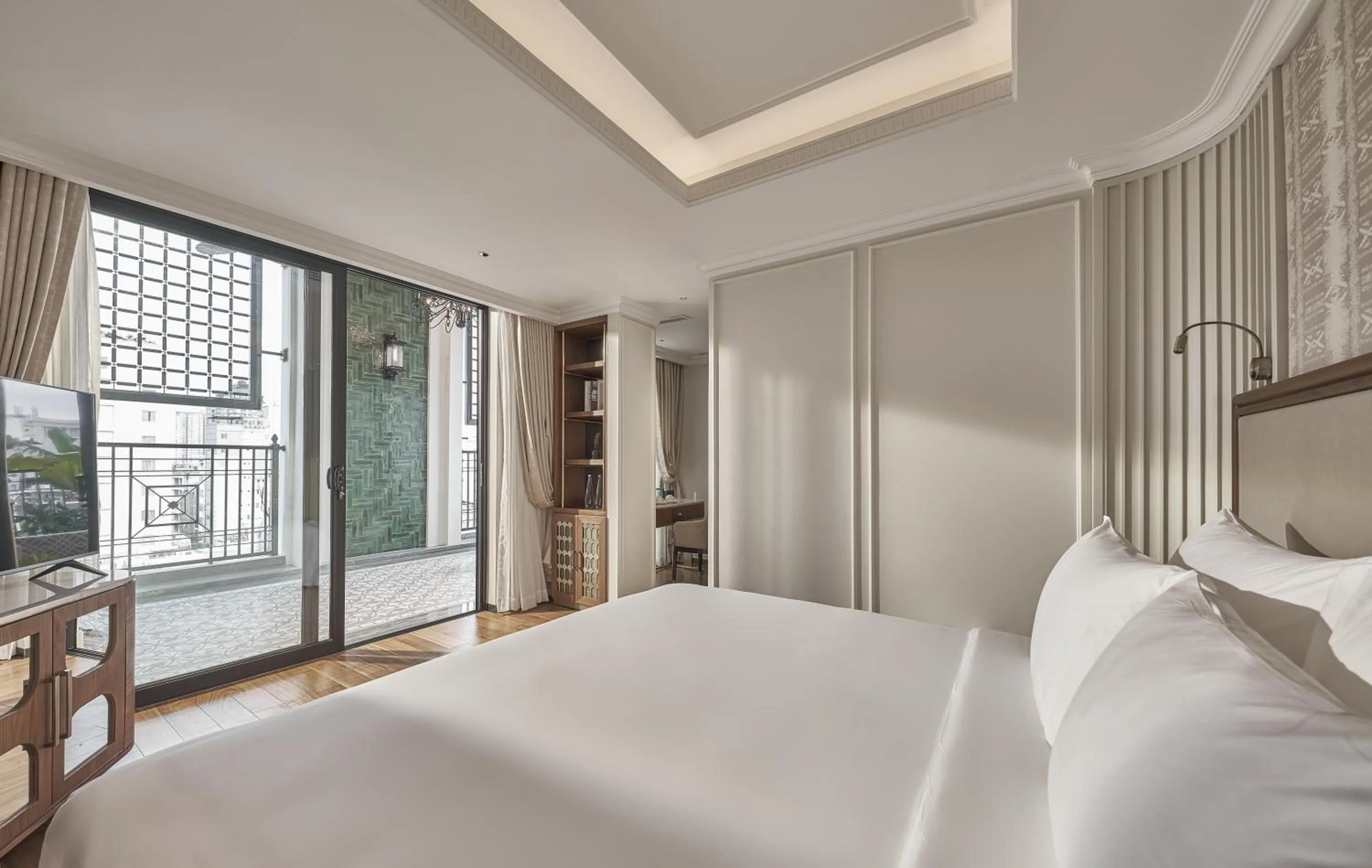 Bed in La Siesta Premium Saigon