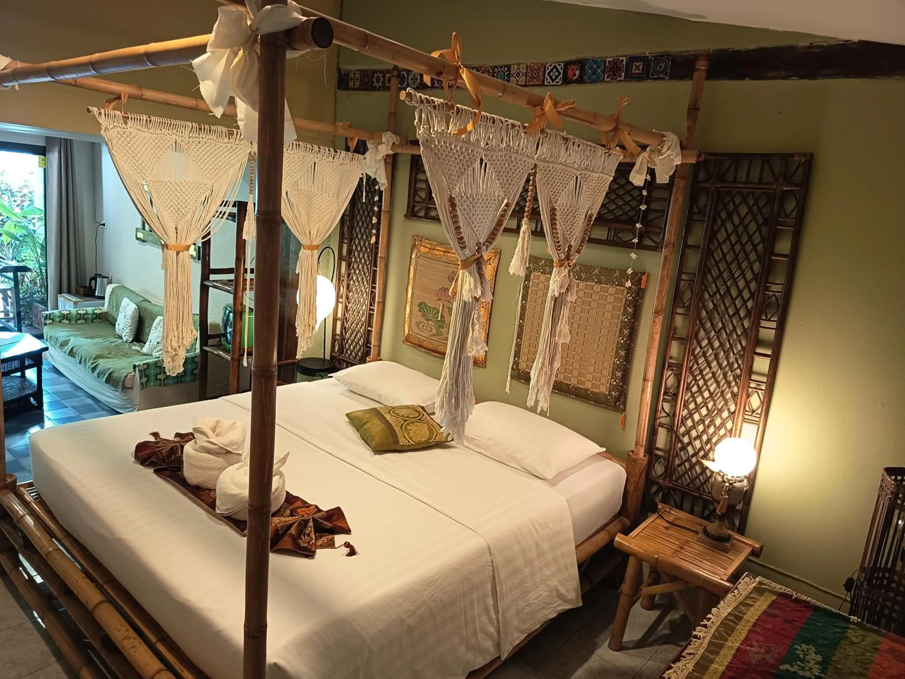 Bed in Baan sikhao Yanui