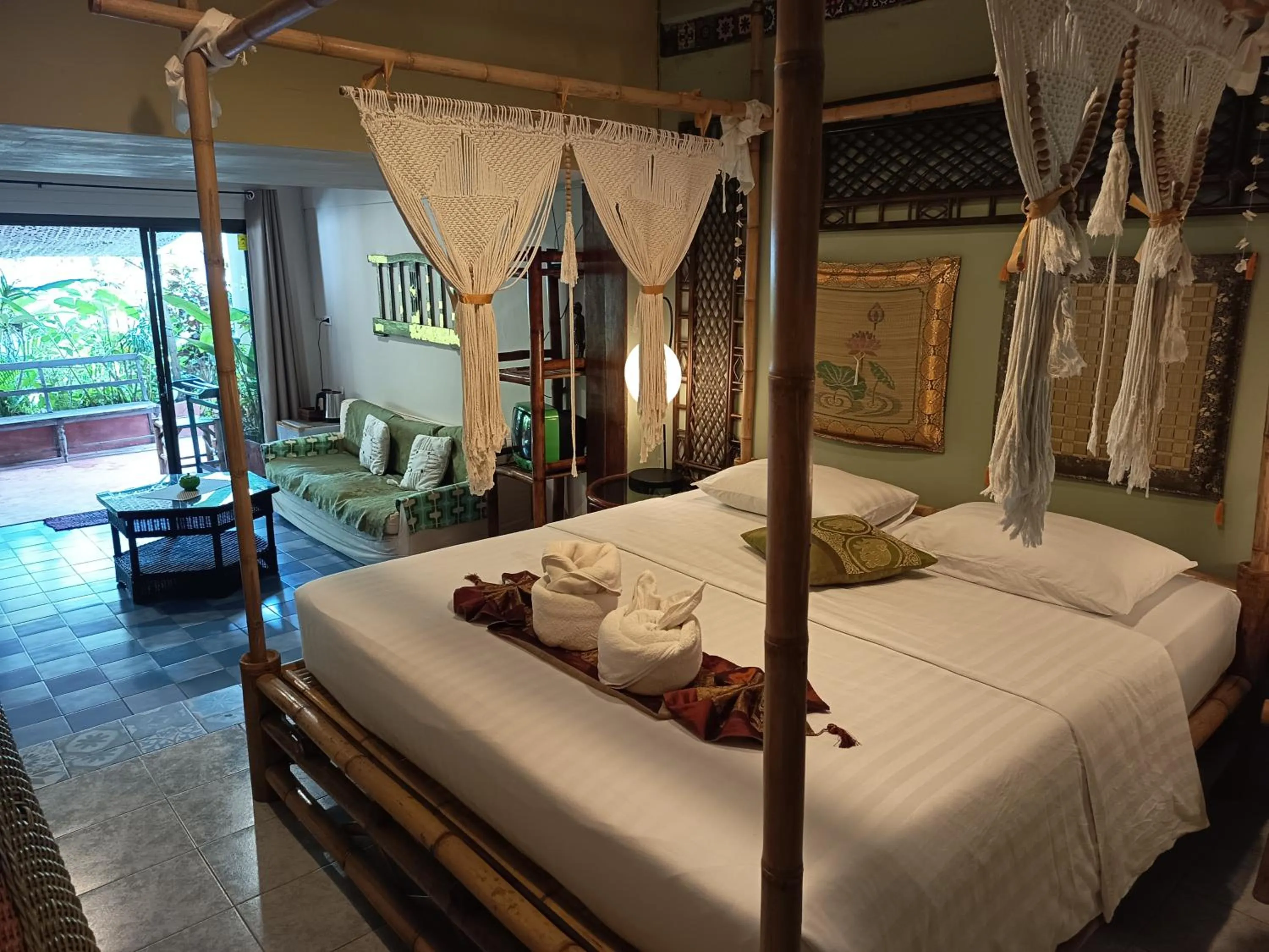 Bed in Baan sikhao Yanui