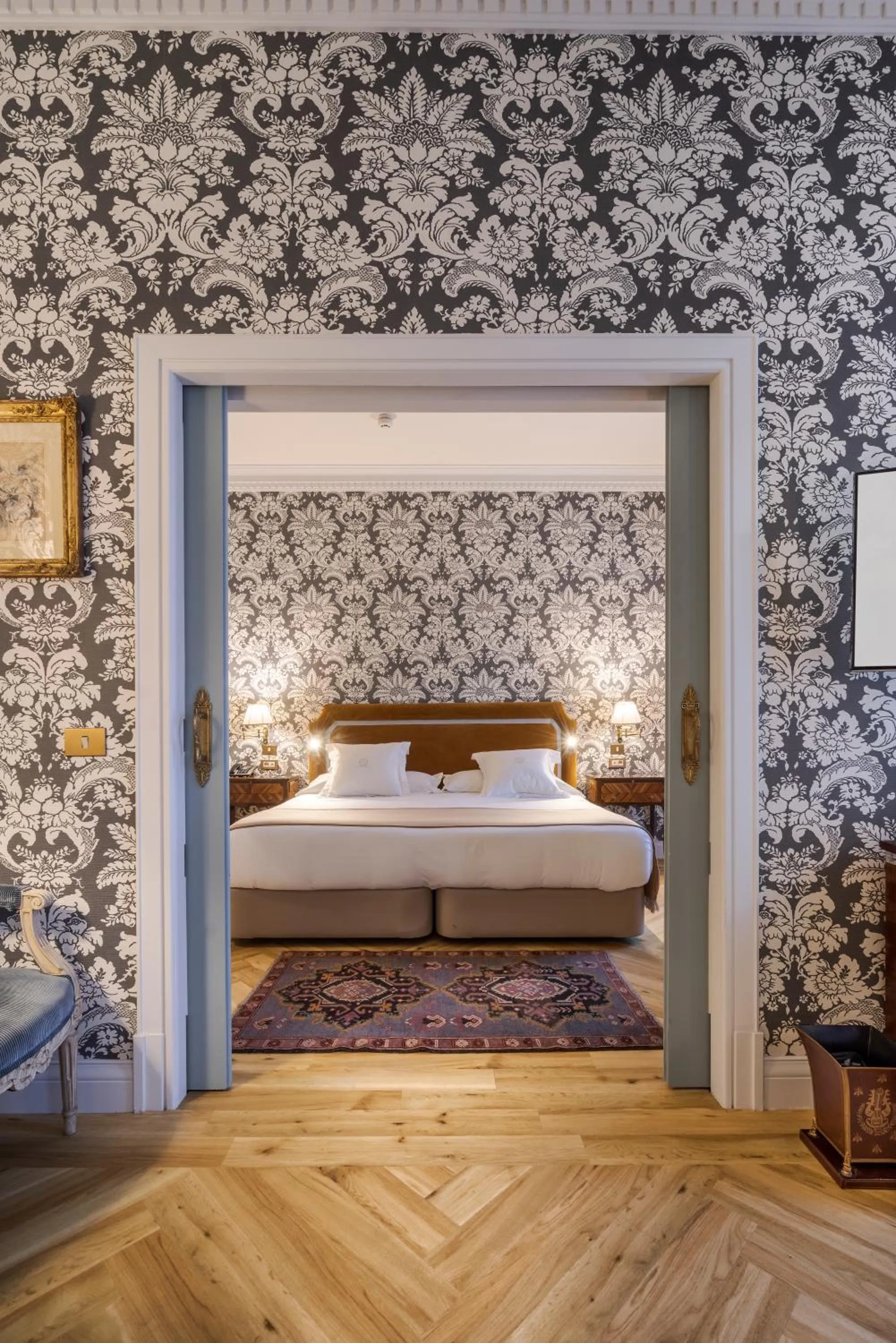 Bed in Relais & Châteaux Hotel Orfila