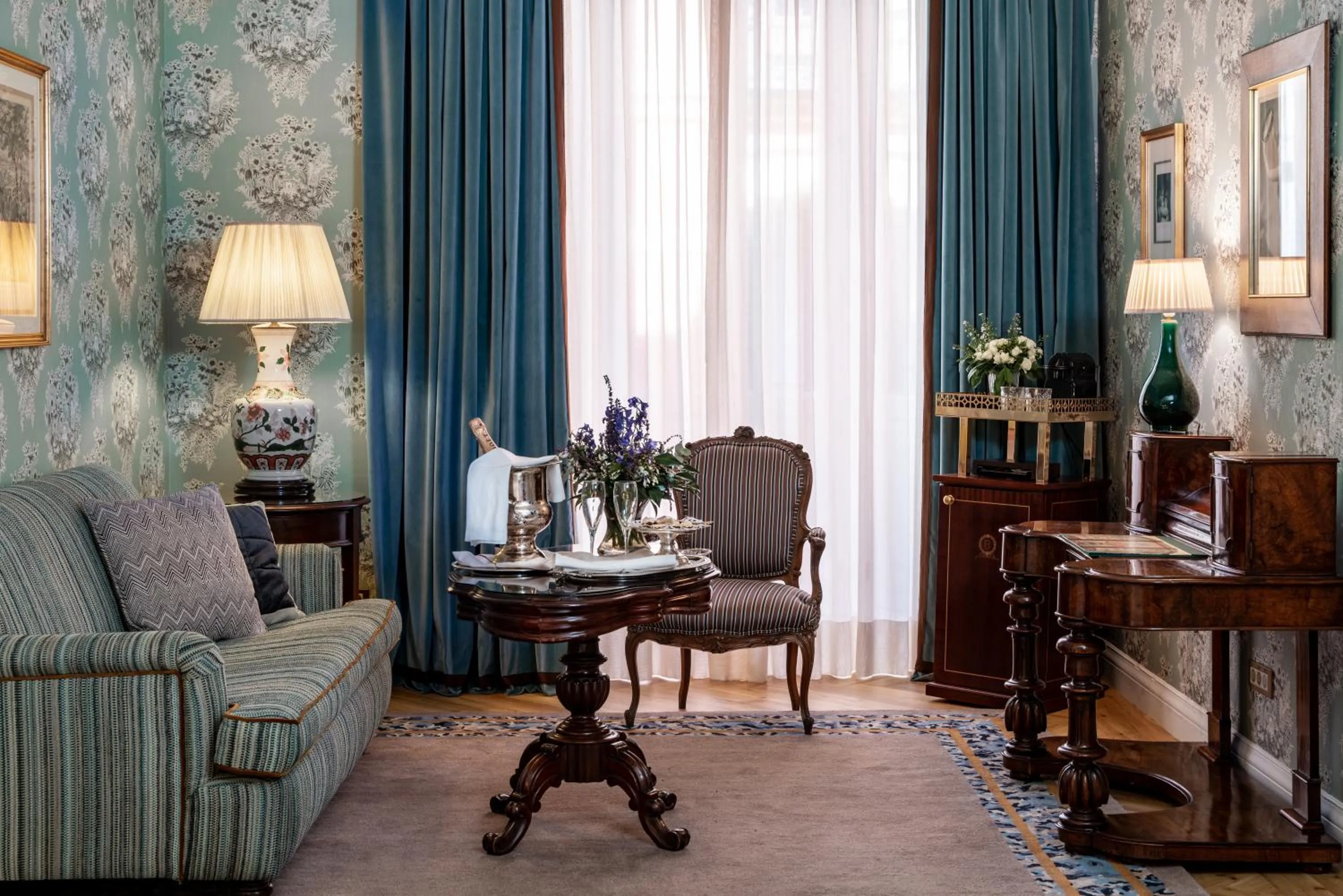 Seating area in Relais & Châteaux Hotel Orfila