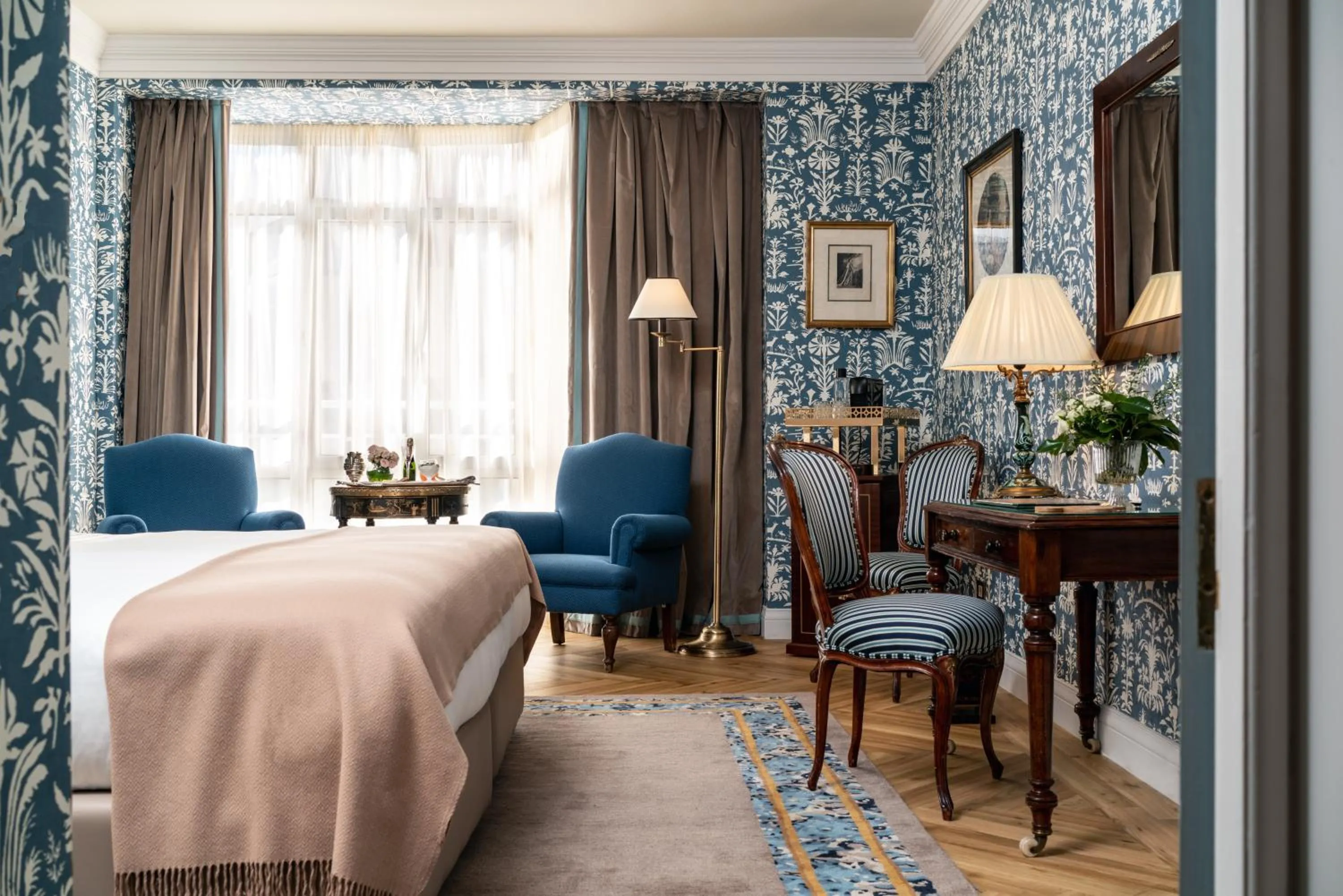 Bed in Relais & Châteaux Hotel Orfila