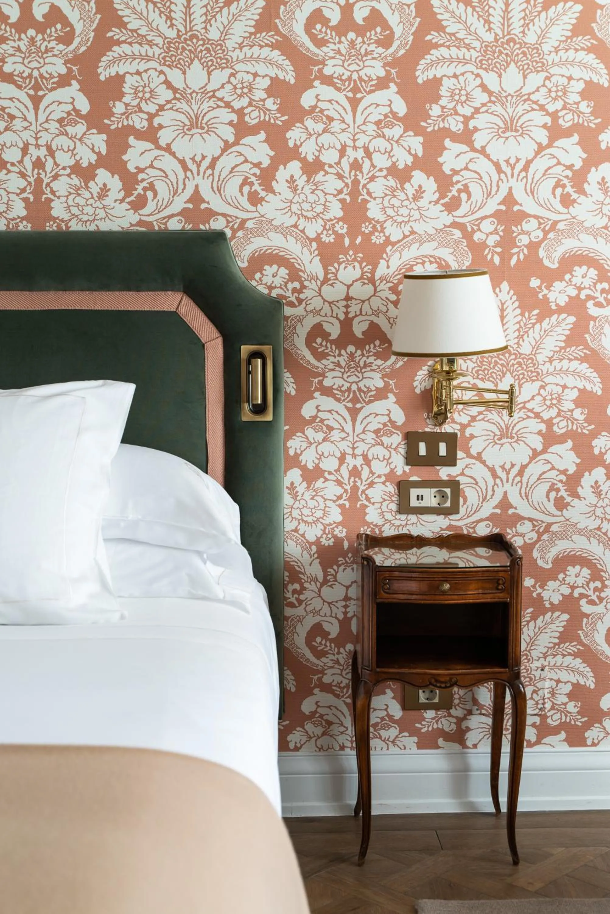 Decorative detail, Bed in Relais & Châteaux Hotel Orfila