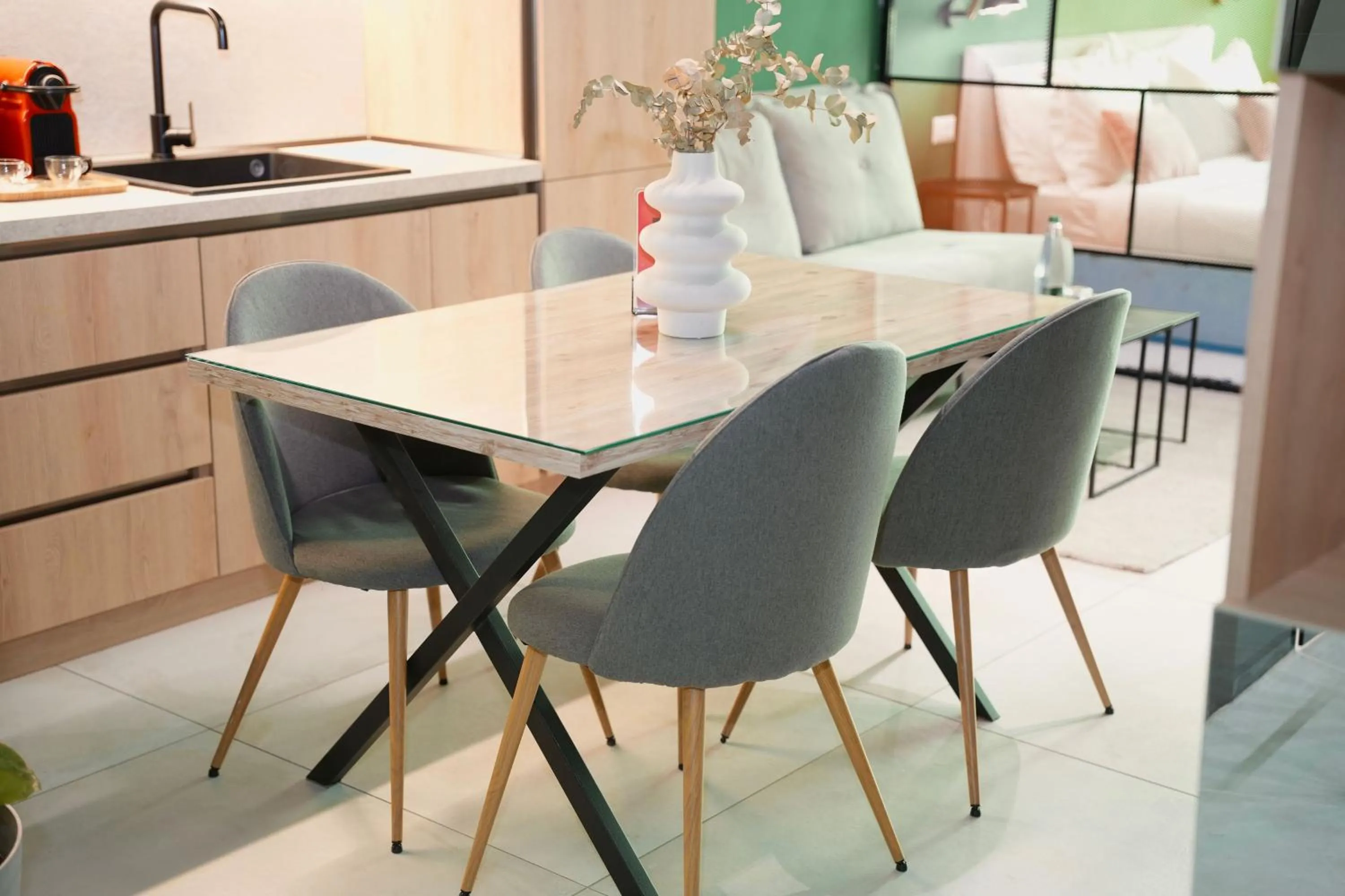 Dining area in Ambassador Skyline Apartments