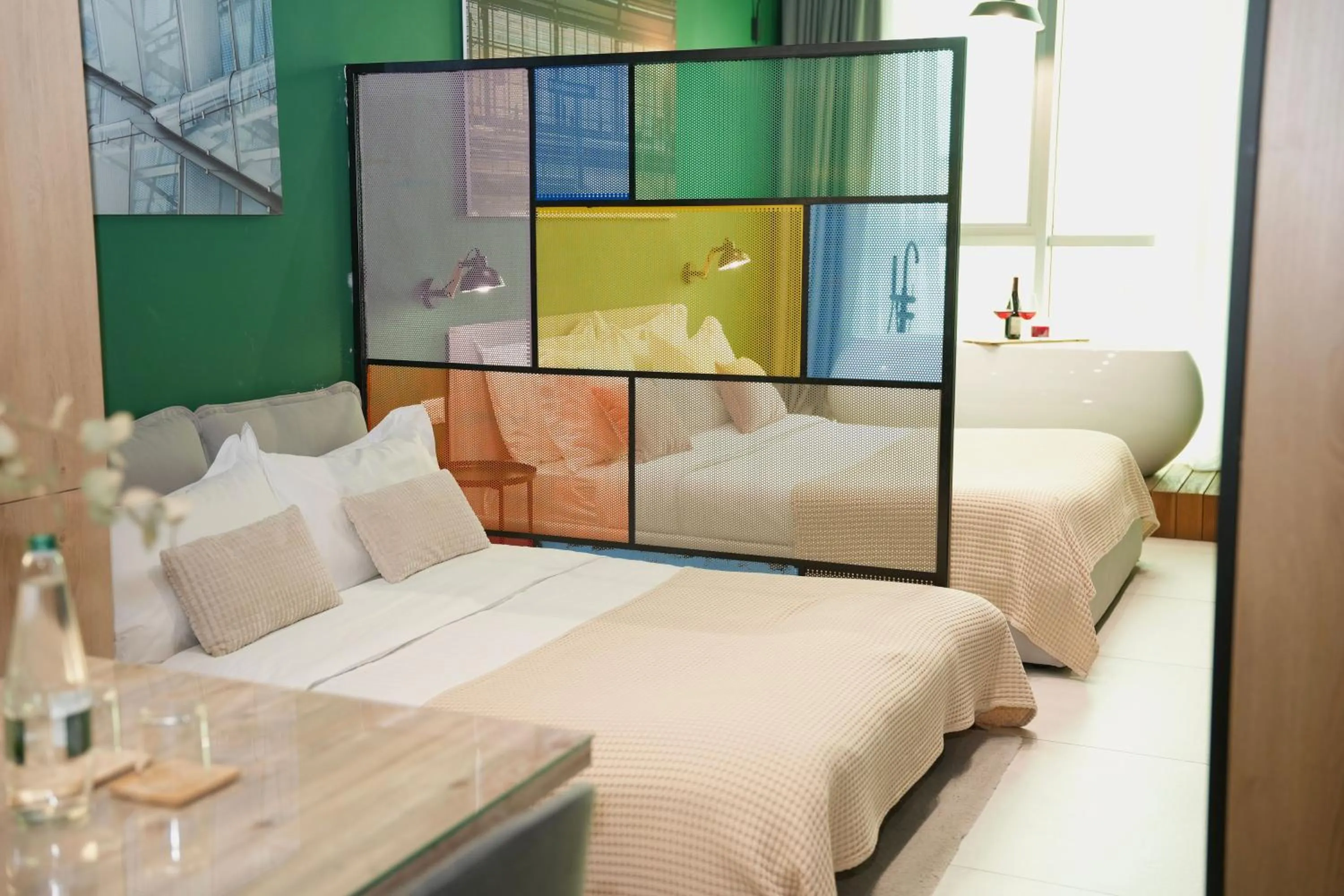 Bed in Ambassador Skyline Apartments