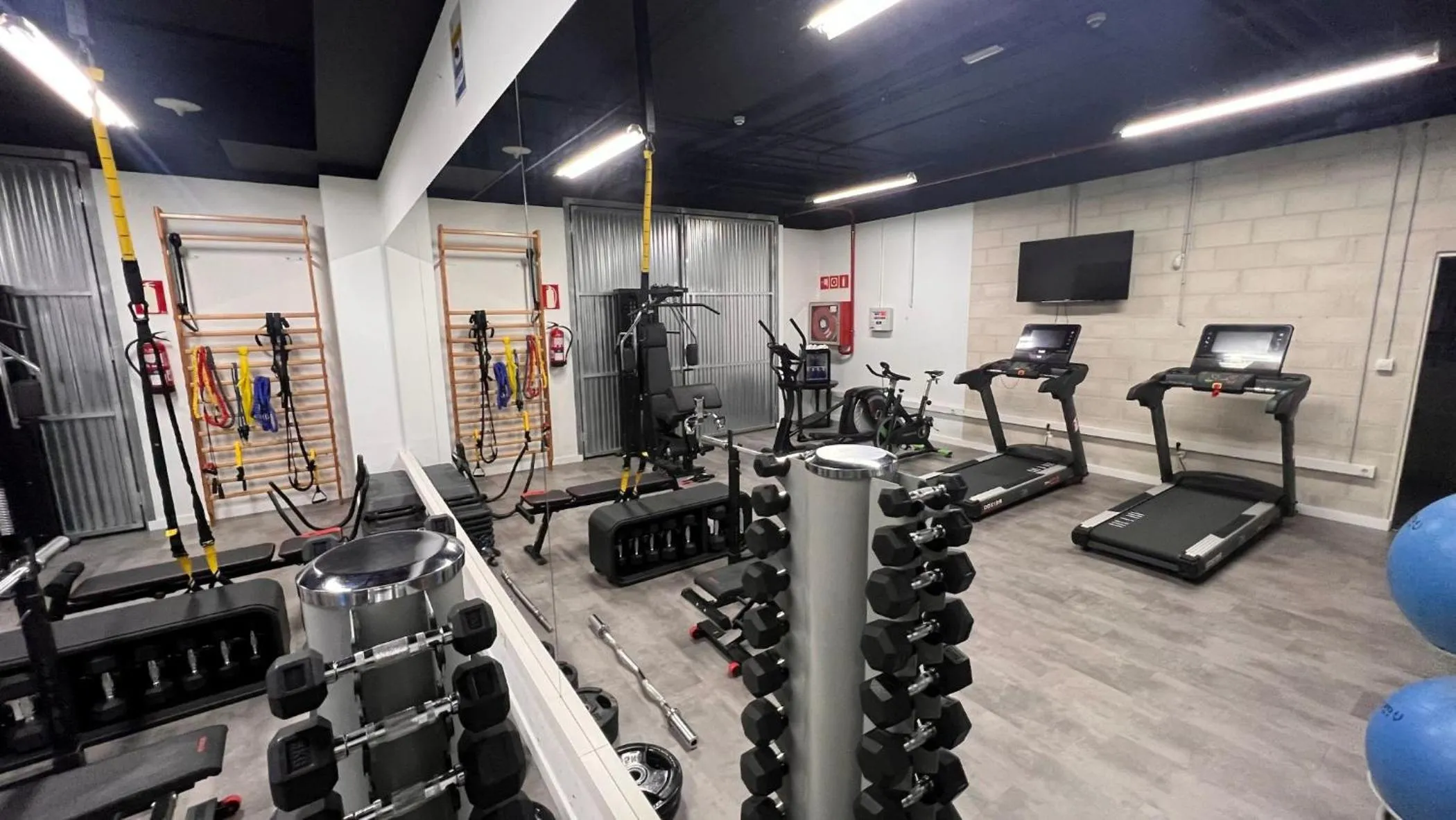 Fitness centre/facilities in Oca Puerta del Camino Hotel