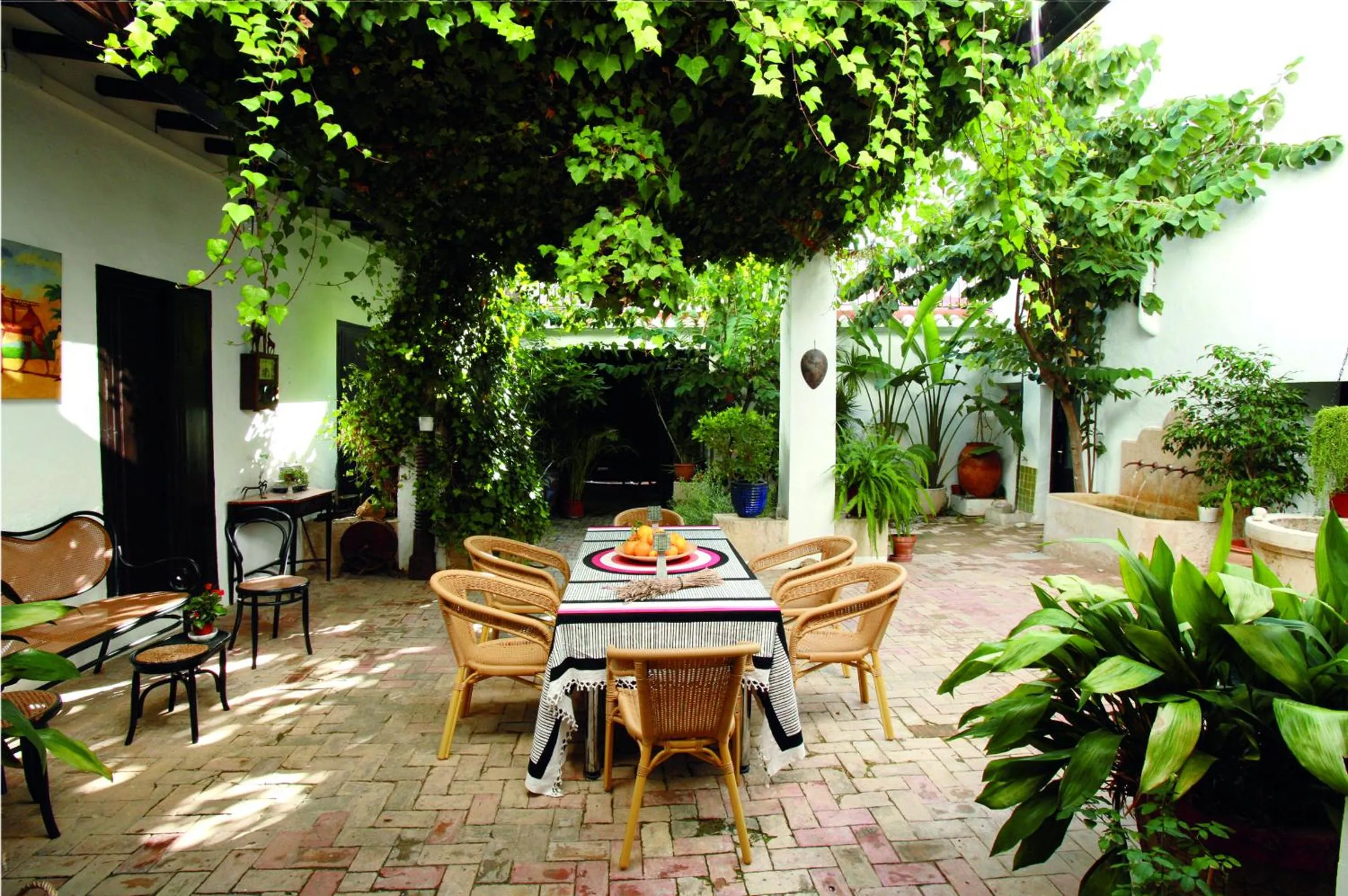 Patio in Art Boutique Hotel Chamarel