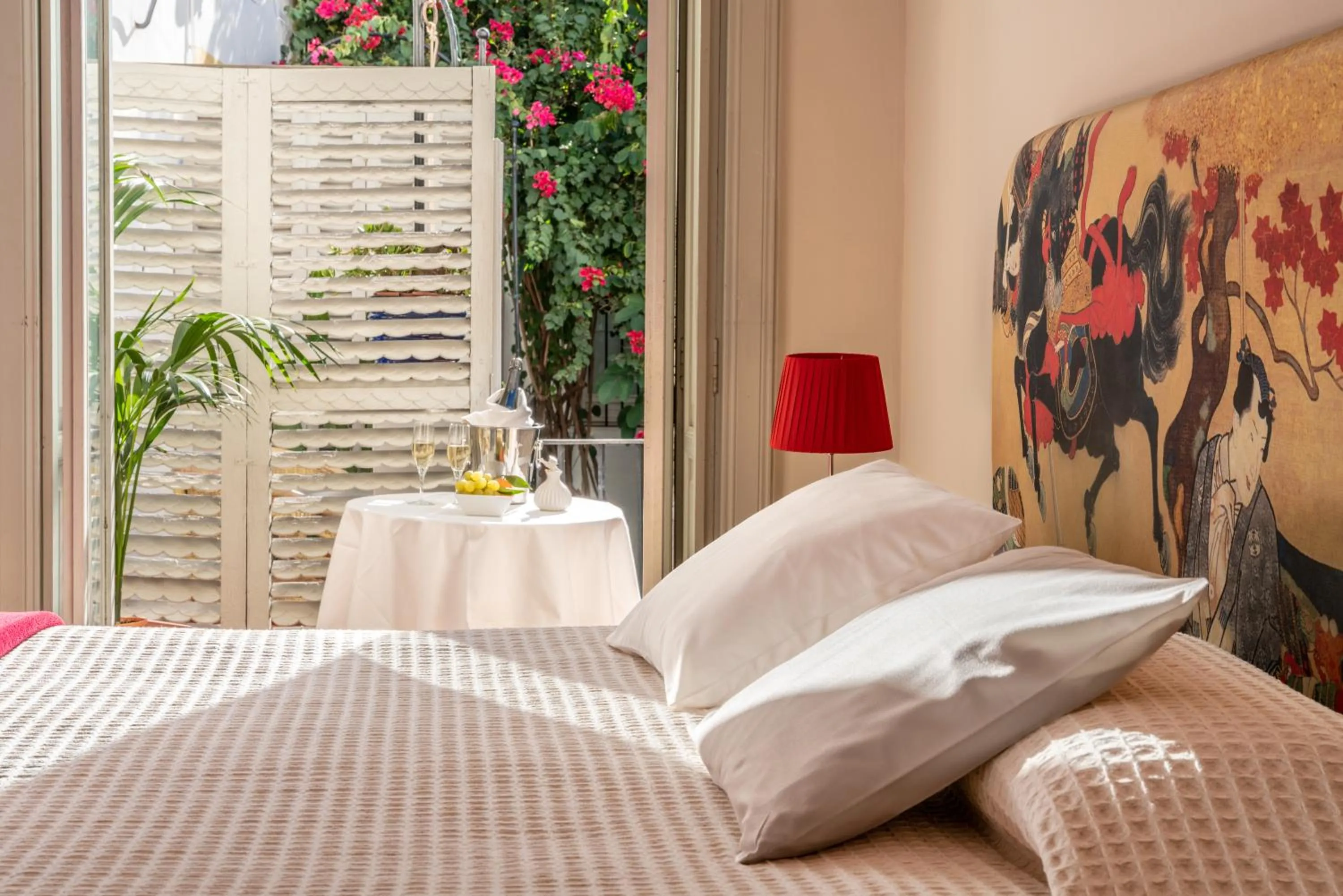 Bed in Art Boutique Hotel Chamarel