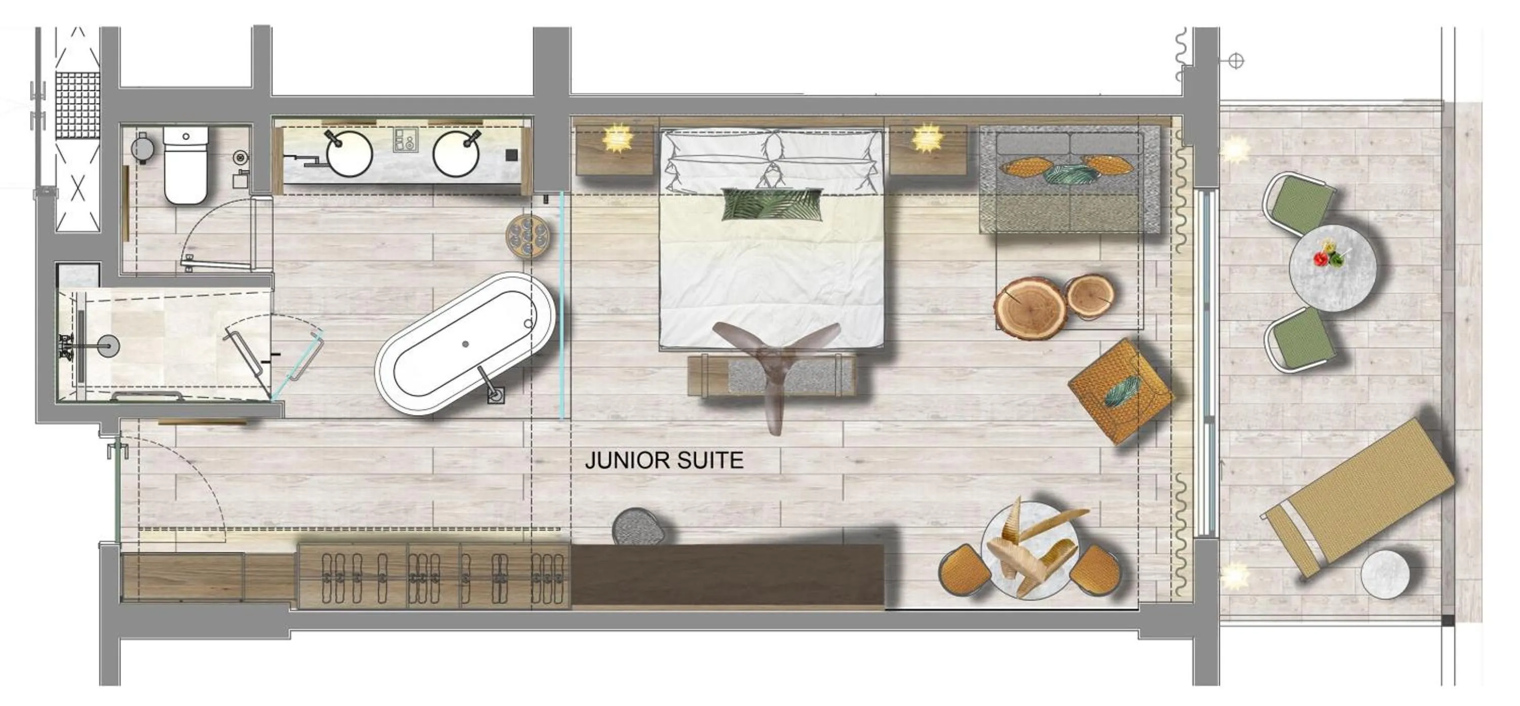 Bed in Serenade All Suites - Adults Only Resort