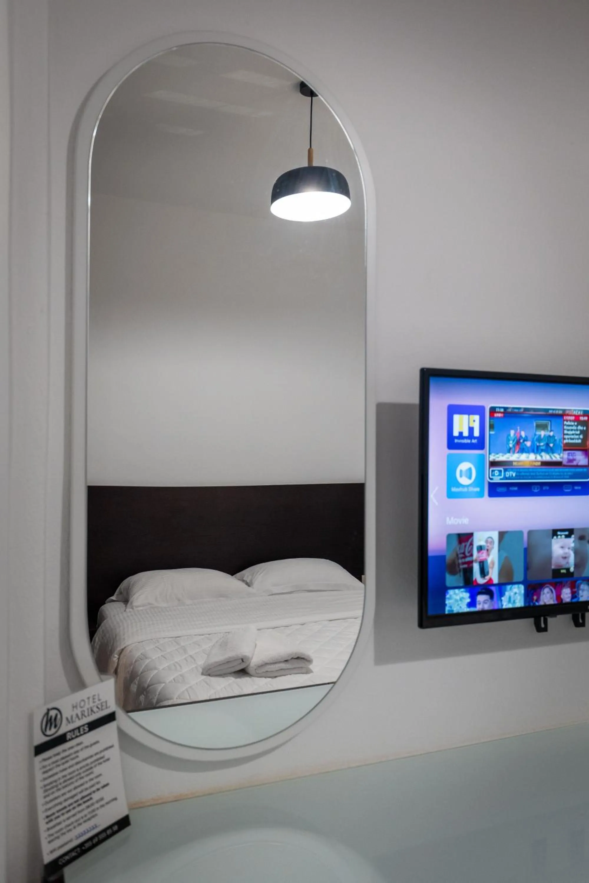 TV and multimedia, Bed in Mariksel HOTEL