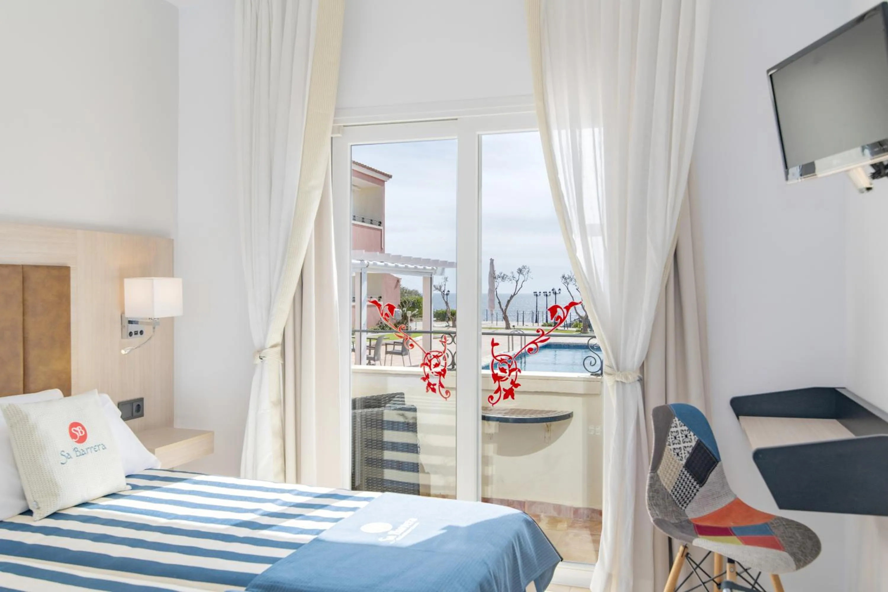 View (from property/room), Bed in Hotel Sa Barrera - Adults Only