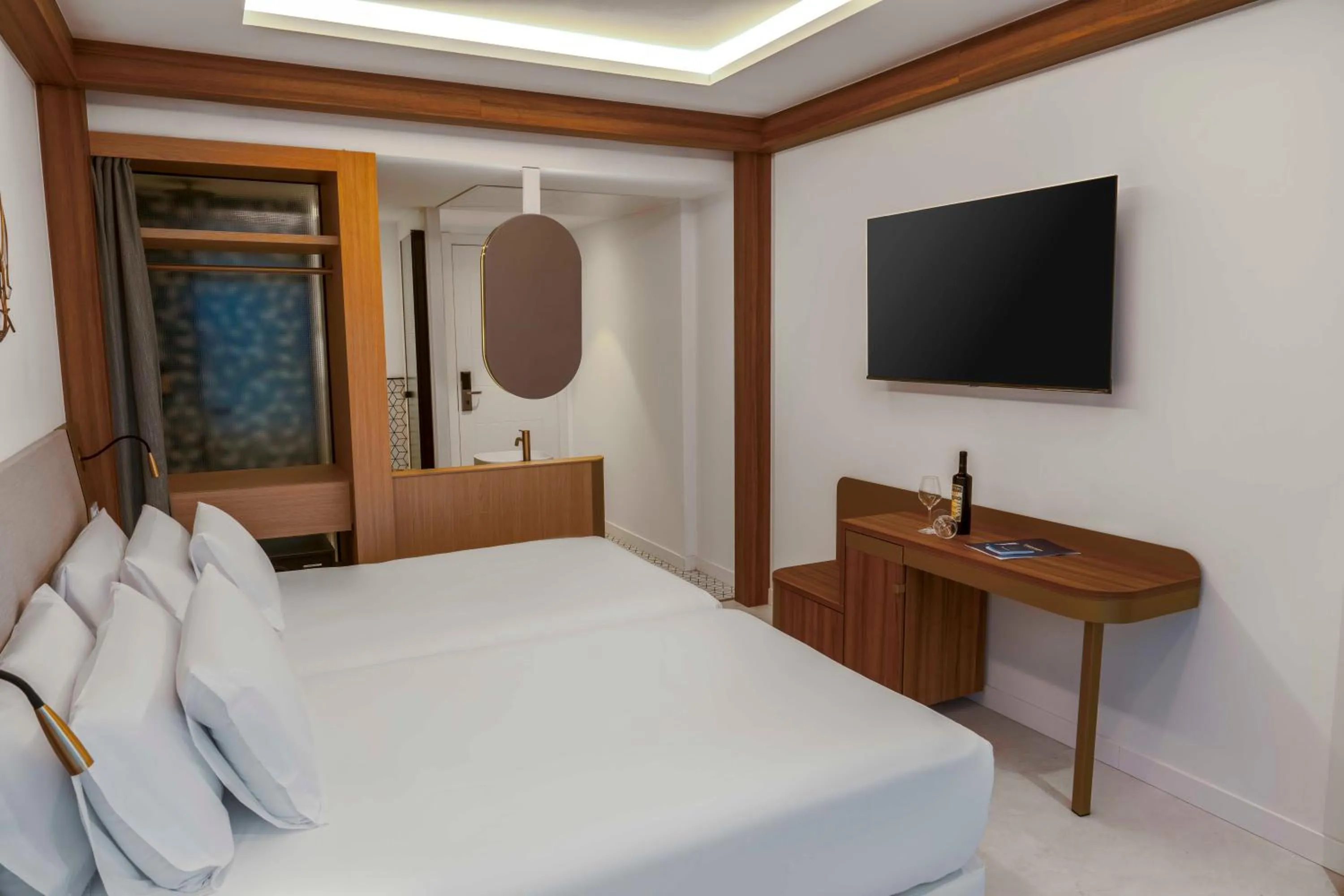 Bed in Hotel Faranda Rias Altas, Ascend Hotel Collection