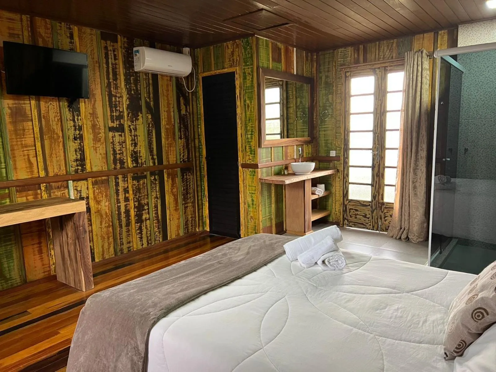 Bed in Eco Mirante Hotel