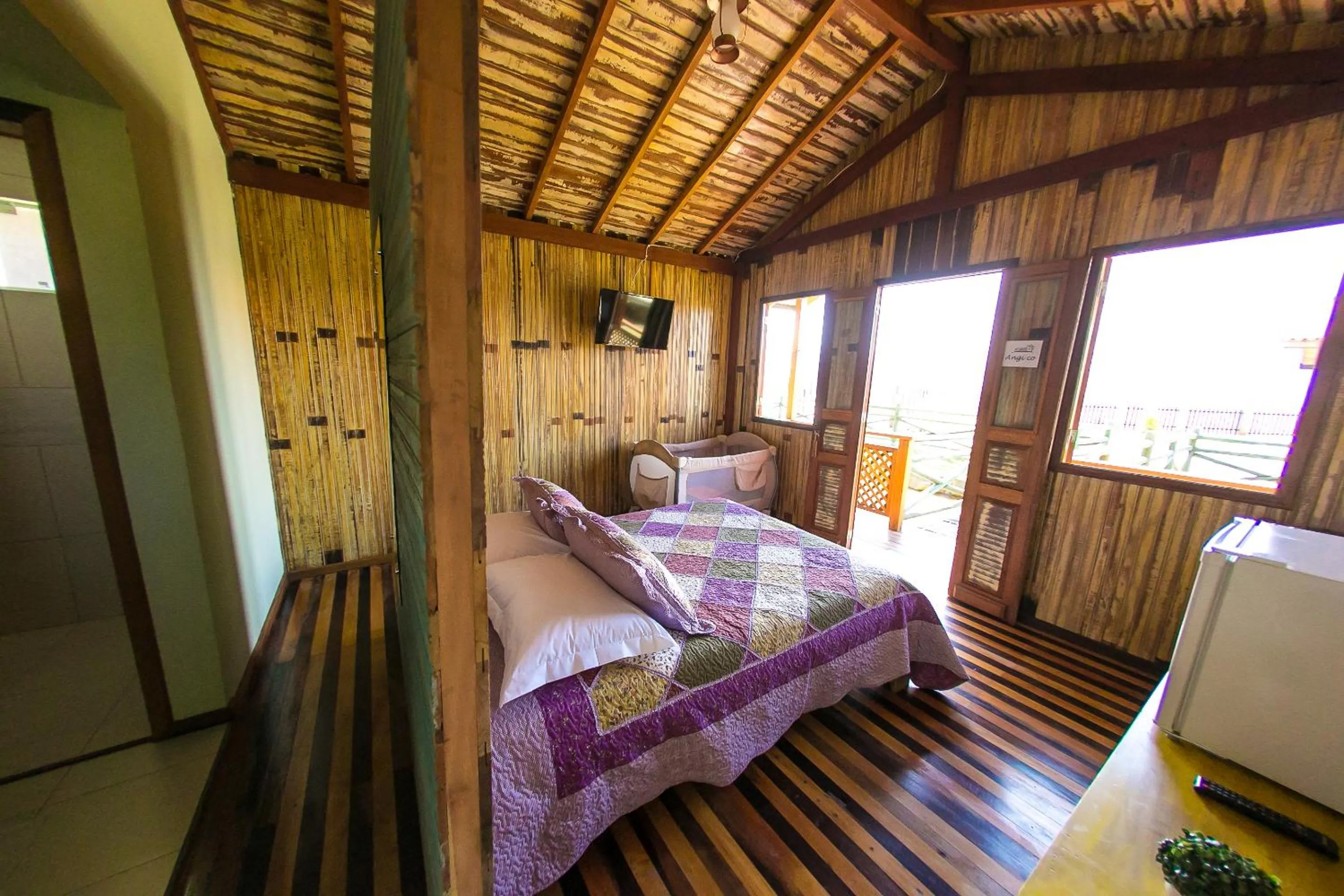 Bed in Eco Mirante Hotel