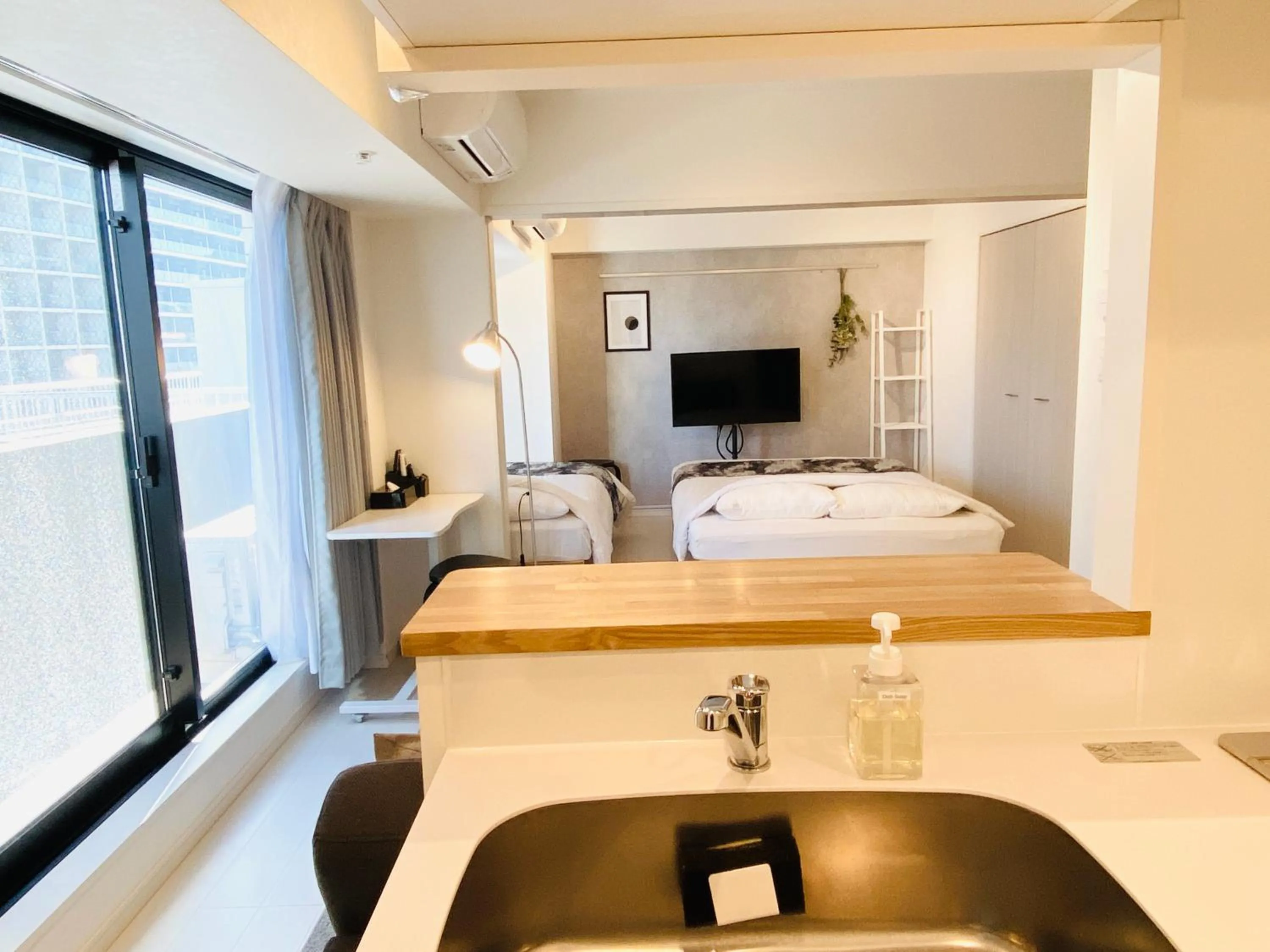 Photo of the whole room, Bed in FLOWER TERRACE Higashi Shinjuku