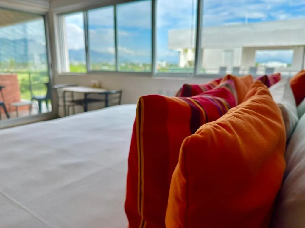 Bed in Papaya Condo Acapulco Diamante -Solo Adultos