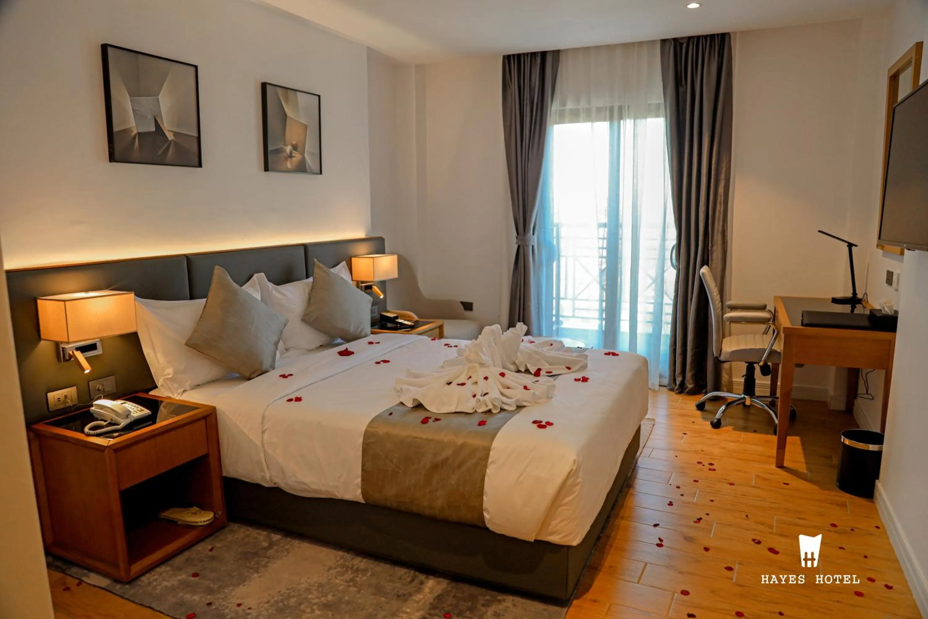 Bed in Hayes Hotel, Addis Ababa