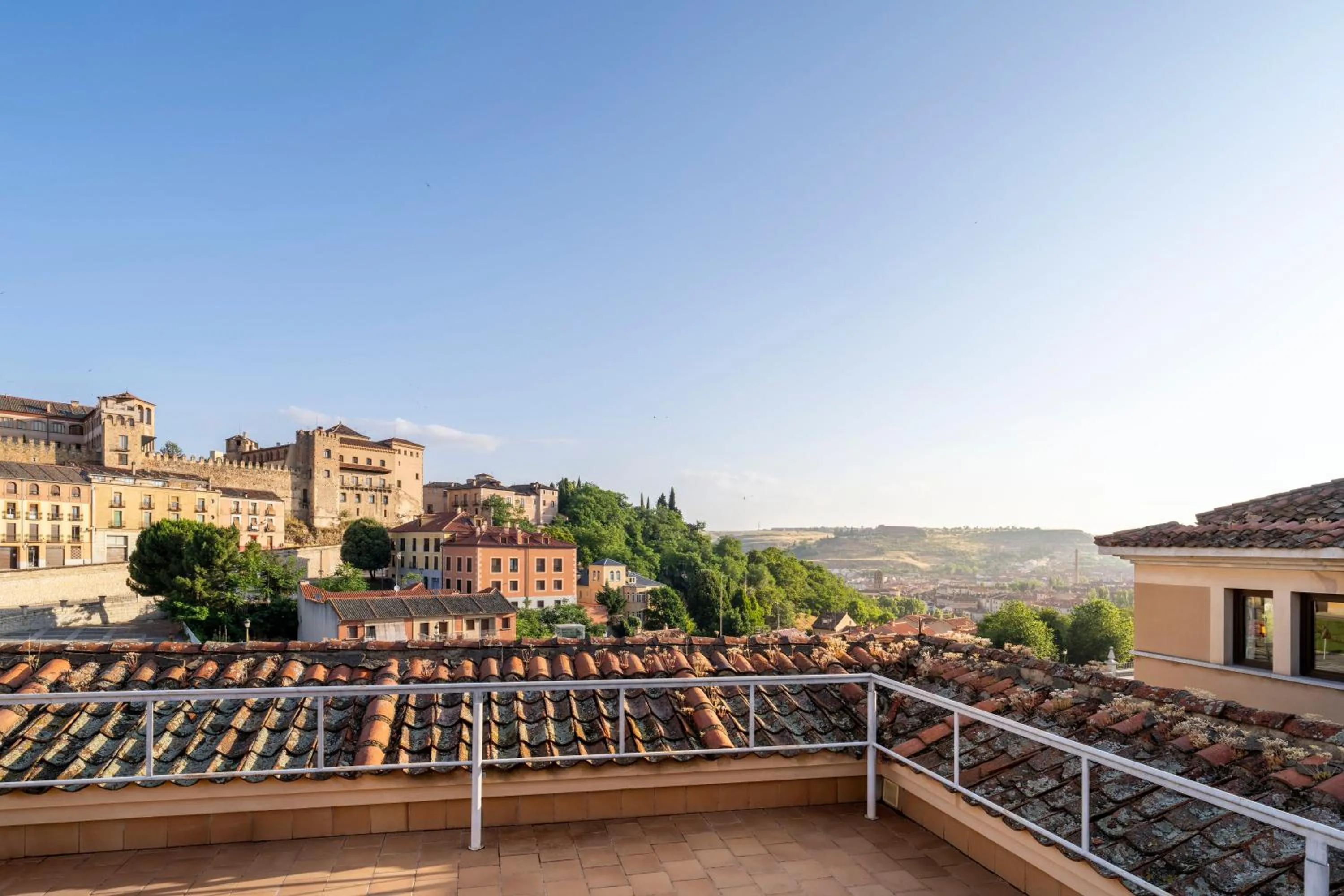 Balcony/Terrace in Eurostars Plaza Acueducto