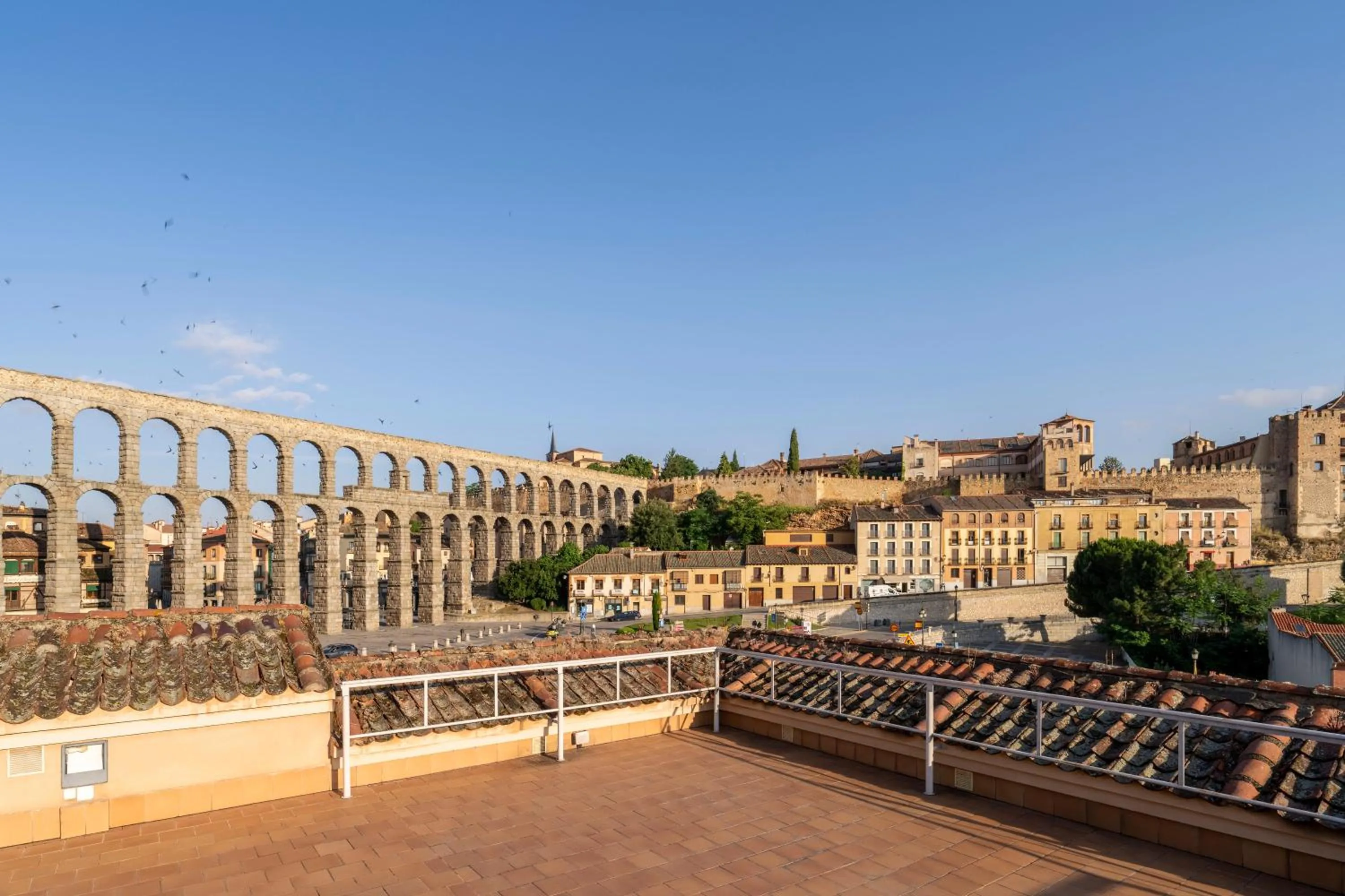 Balcony/Terrace in Eurostars Plaza Acueducto