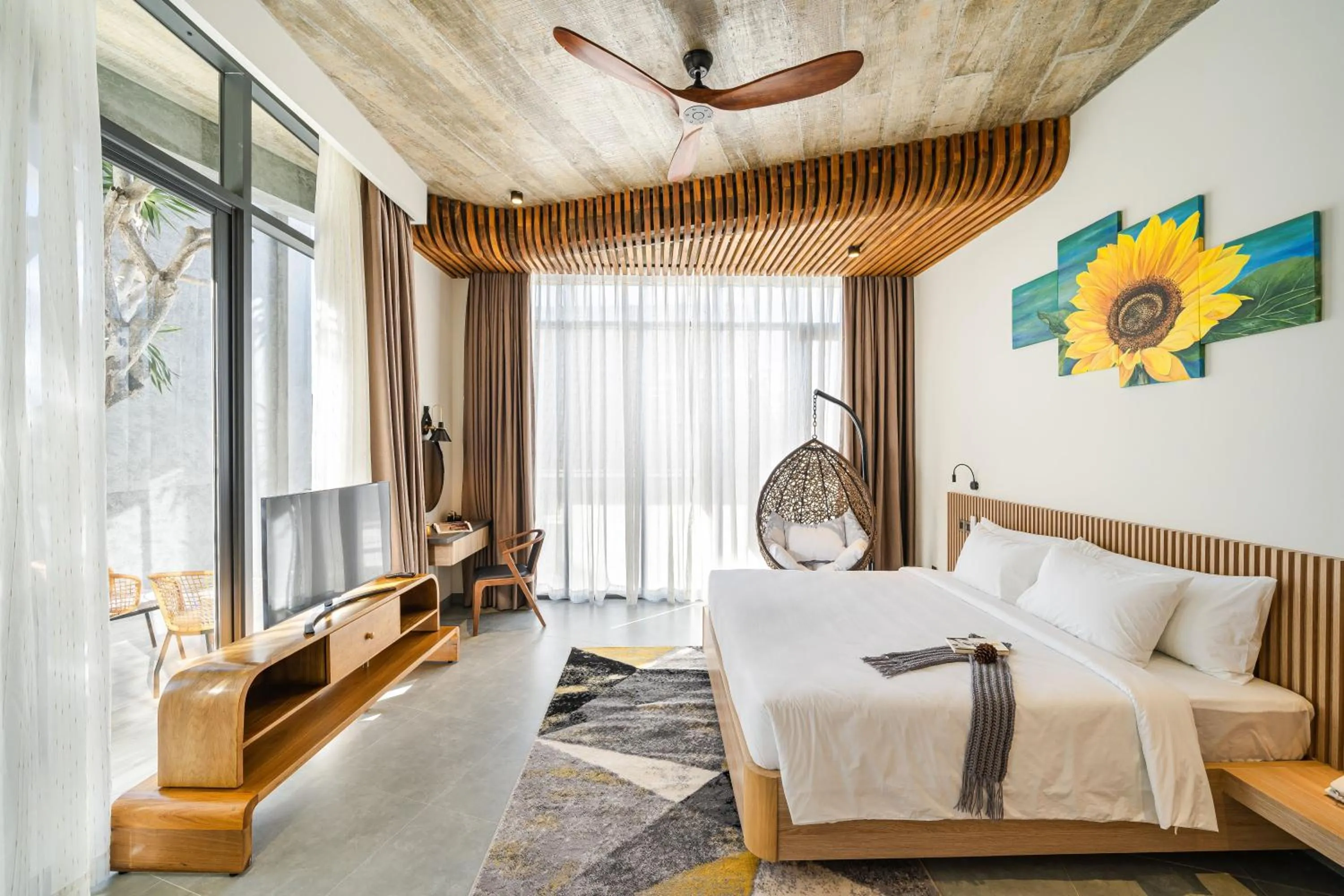 Photo of the whole room, Bed in Tournesol Villa Dalat