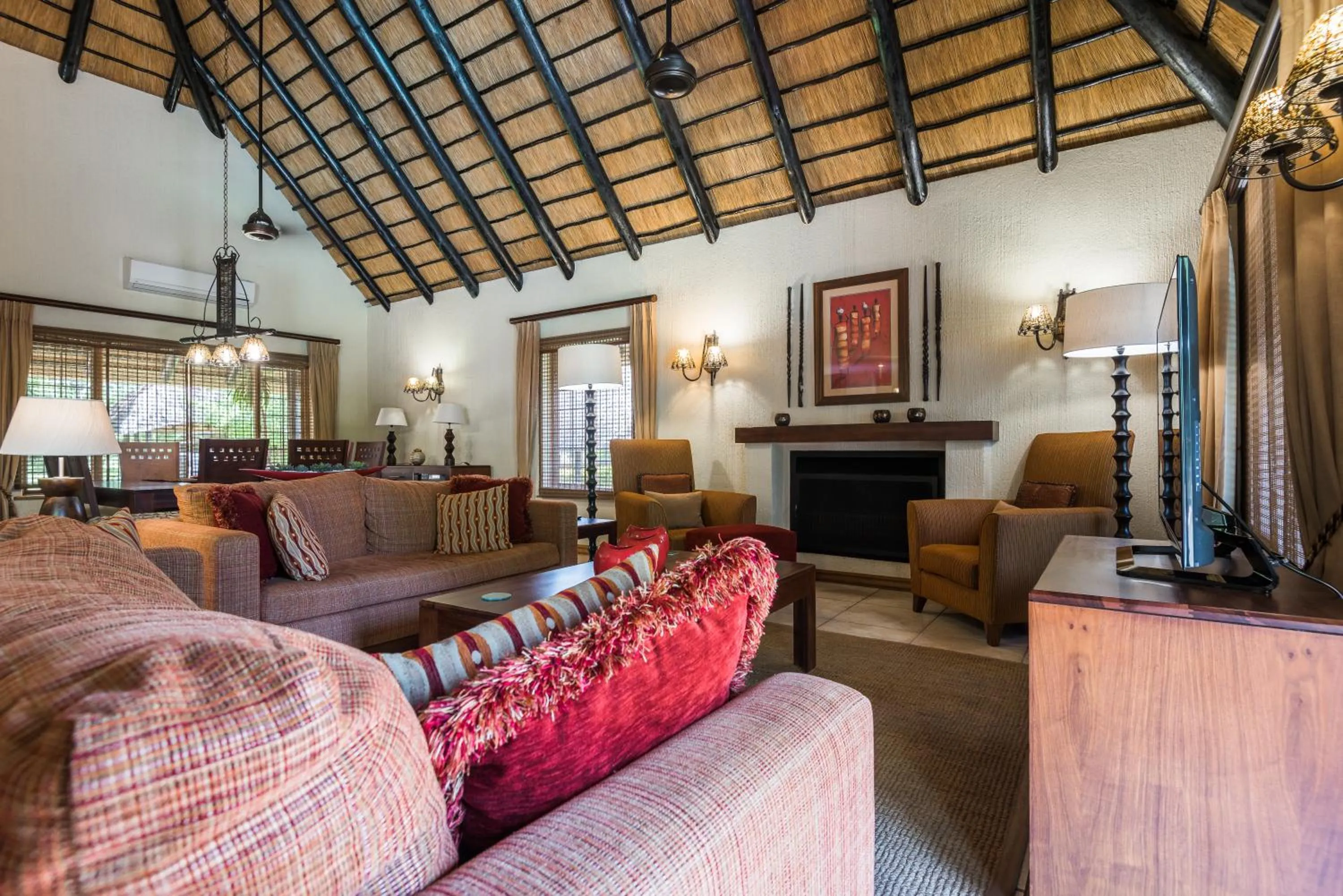 Living room in Kruger Park Lodge Unit No 521 with Private Pool