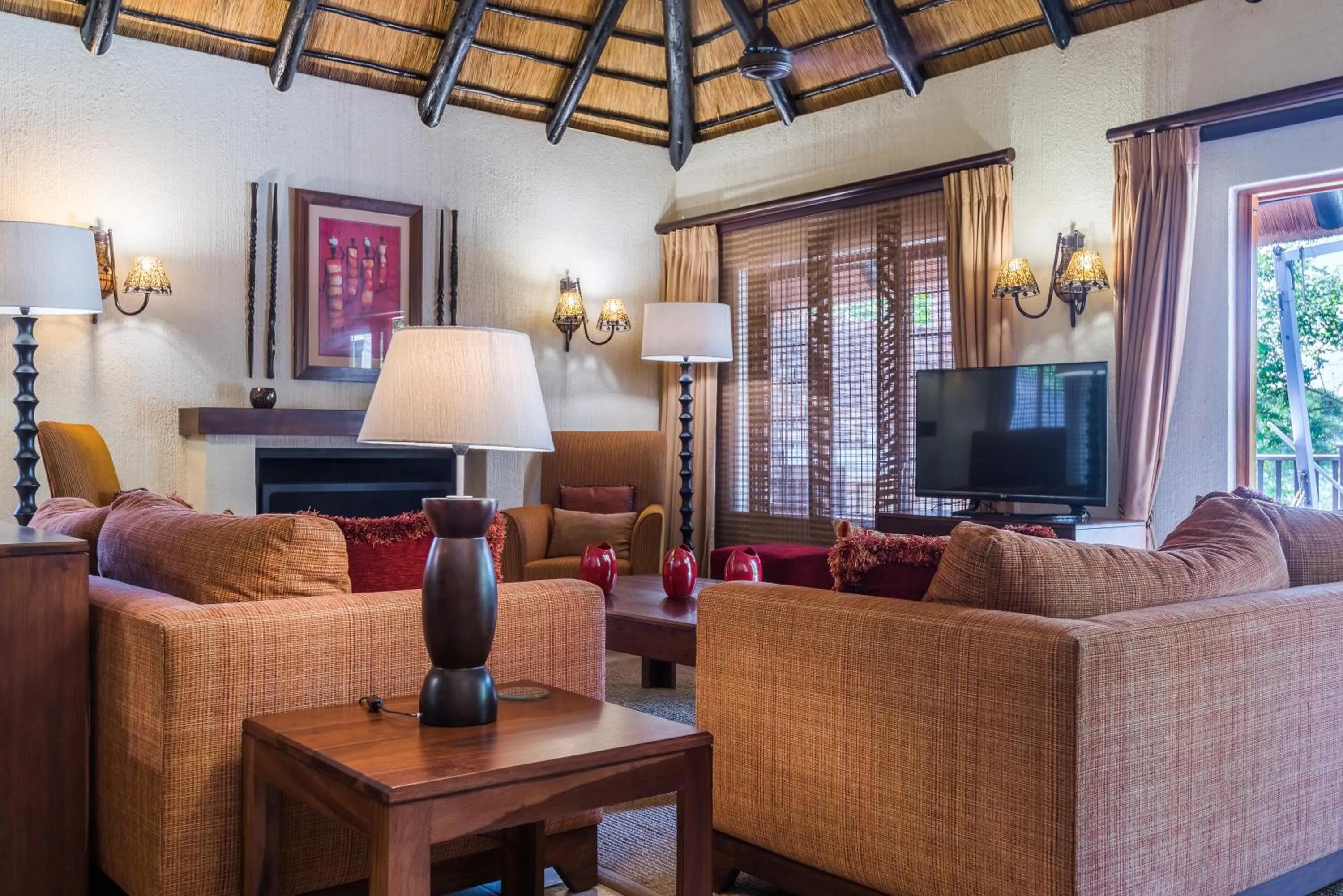 Living room in Kruger Park Lodge Unit No 521 with Private Pool