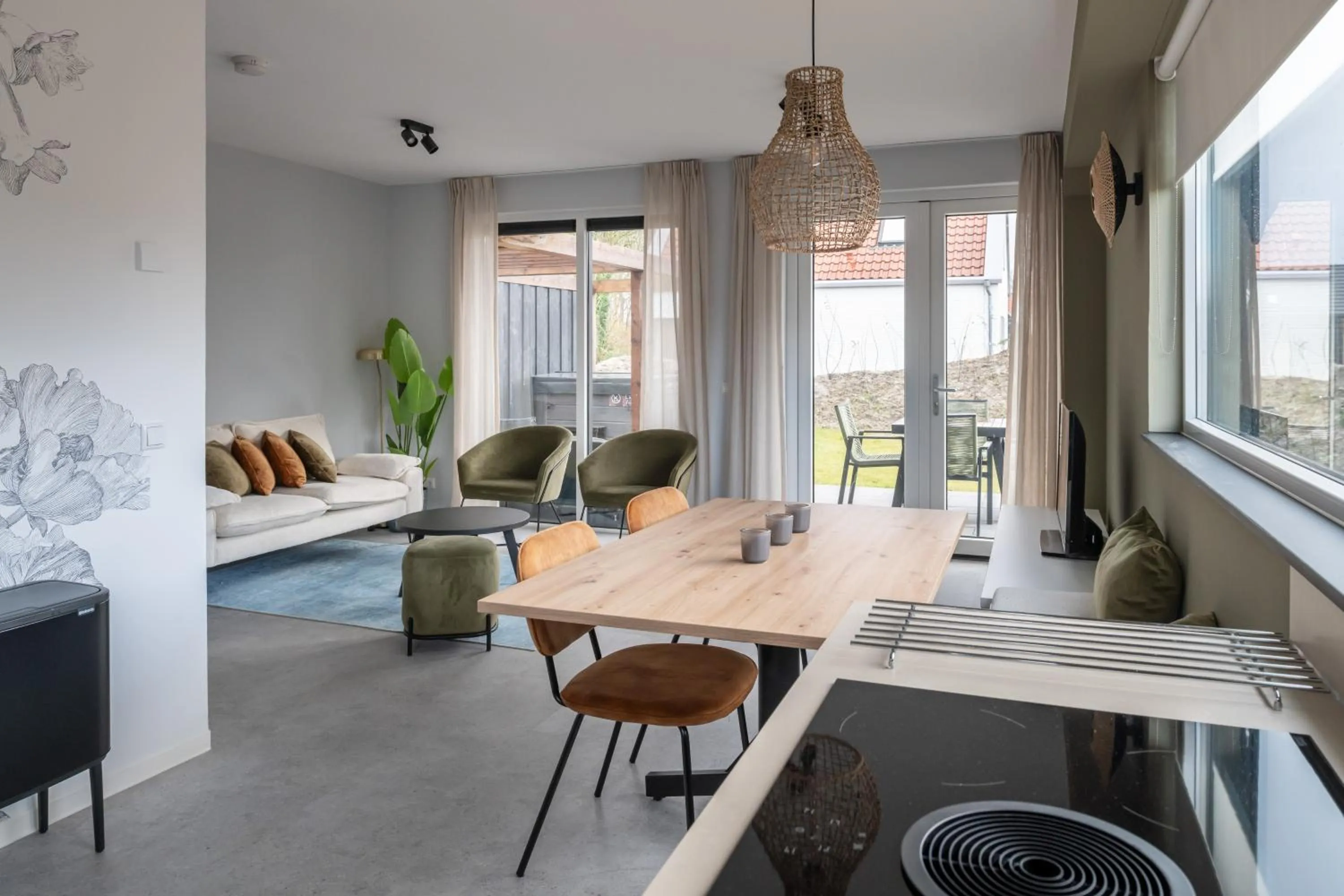 Living room in Dormio Resort Nieuwvliet-Bad