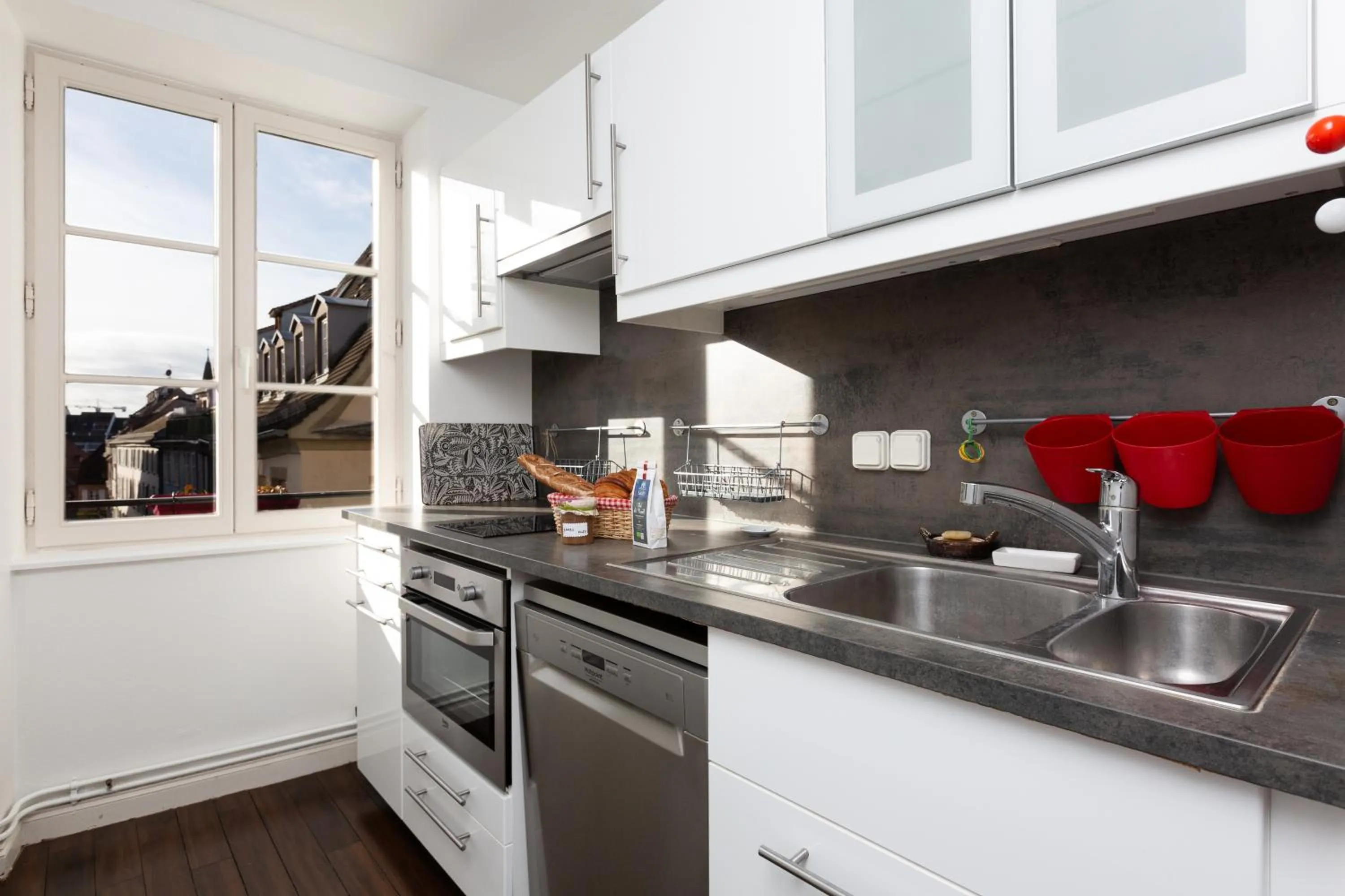 Kitchen or kitchenette in Petite France-Cathédrale, Duplex 100m2- 3 chambres
