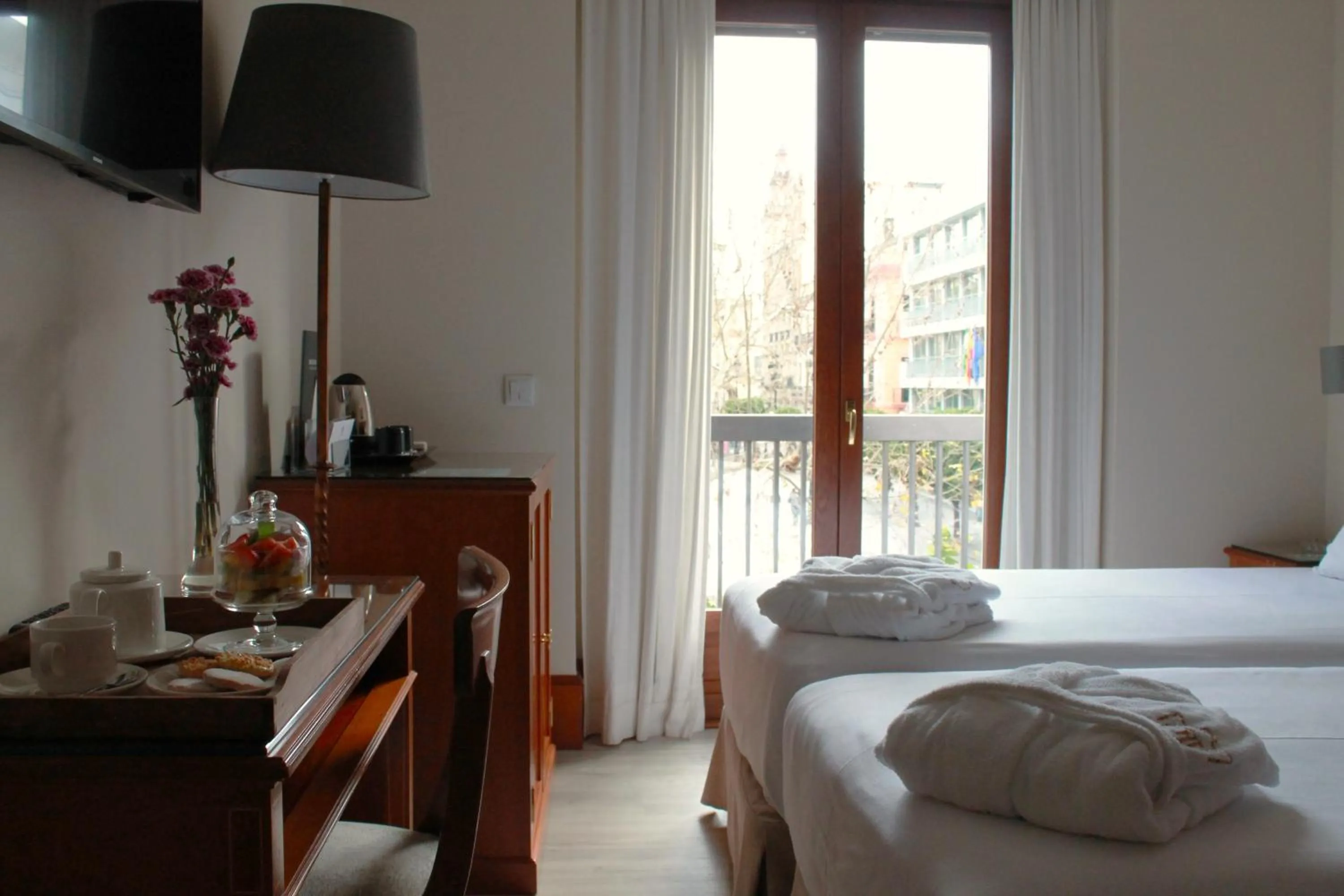 Bed in Hotel Inglaterra