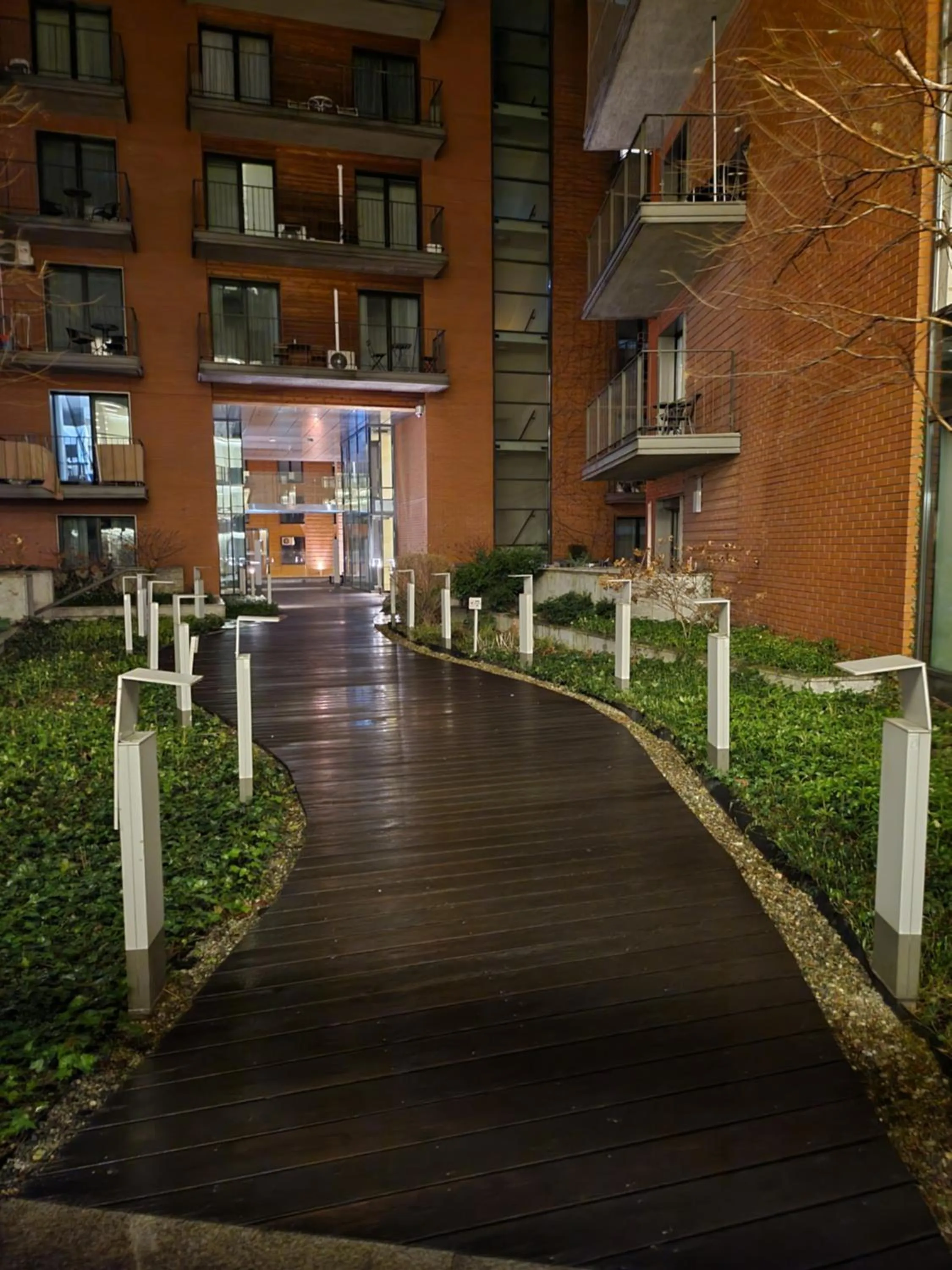 Patio in Amber Hostel Szlak
