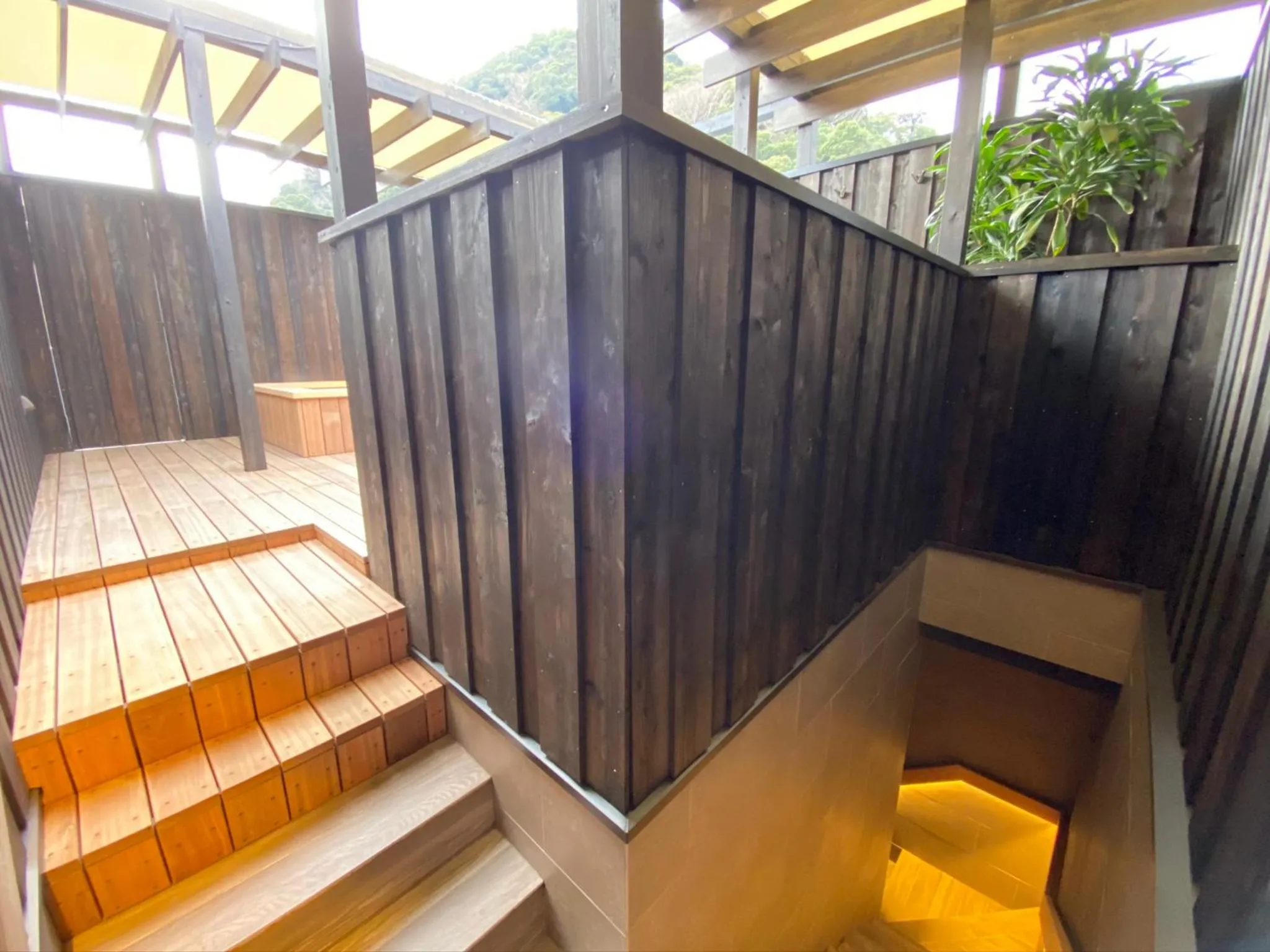 Open Air Bath in Hotel Zagakukan