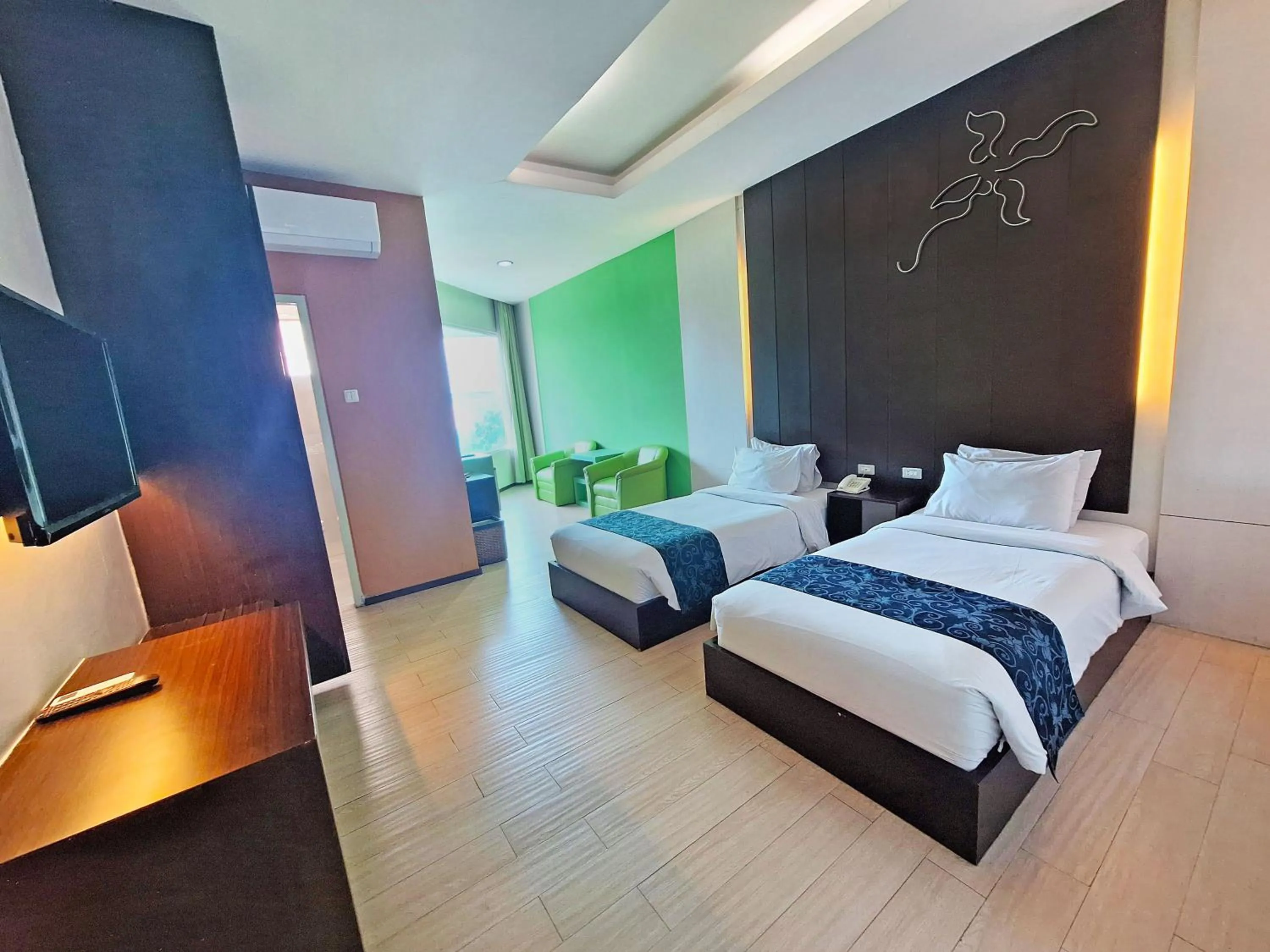 Bed in Hotel New Puri Garden