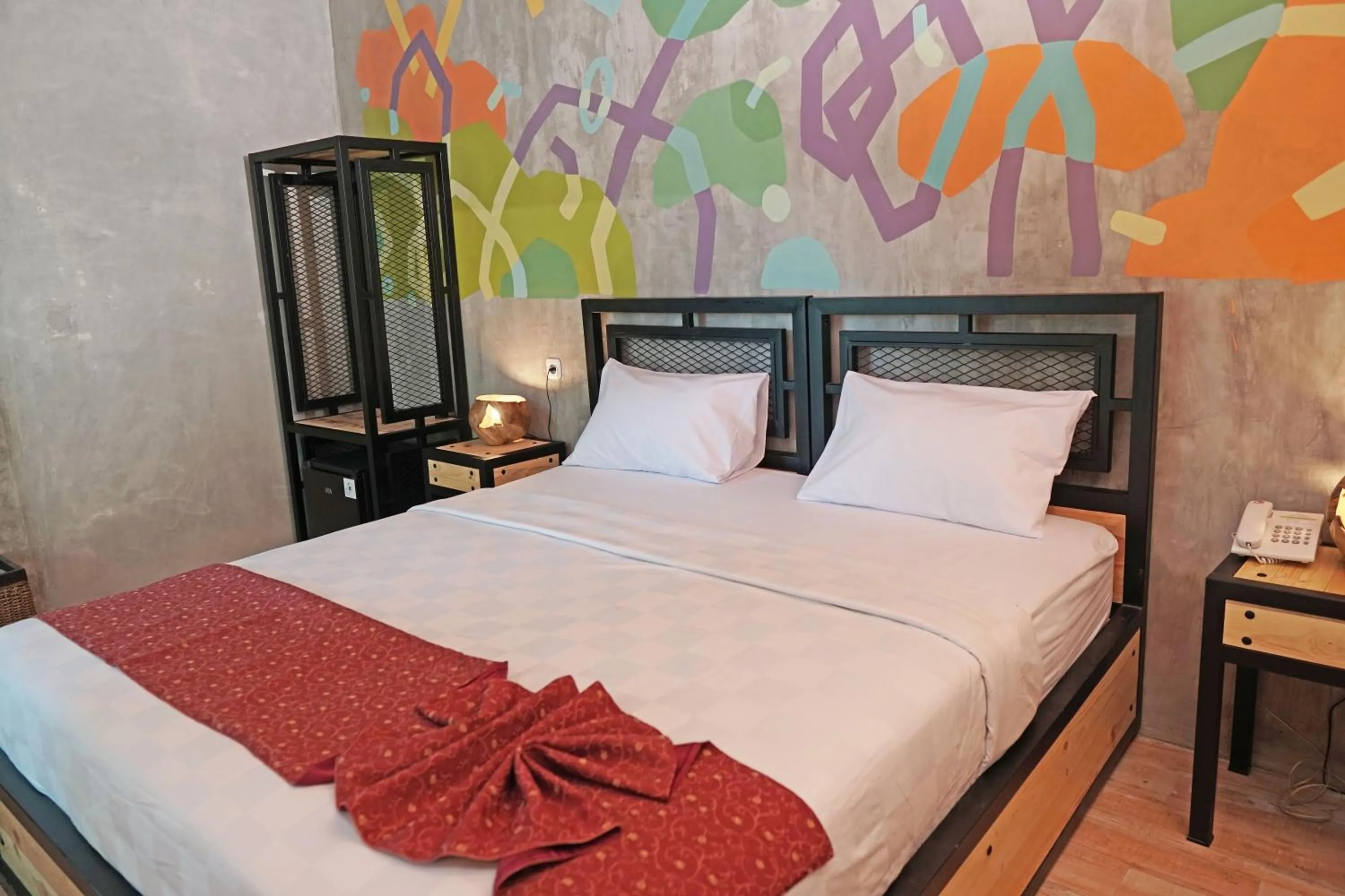 Bed in Hotel New Puri Garden