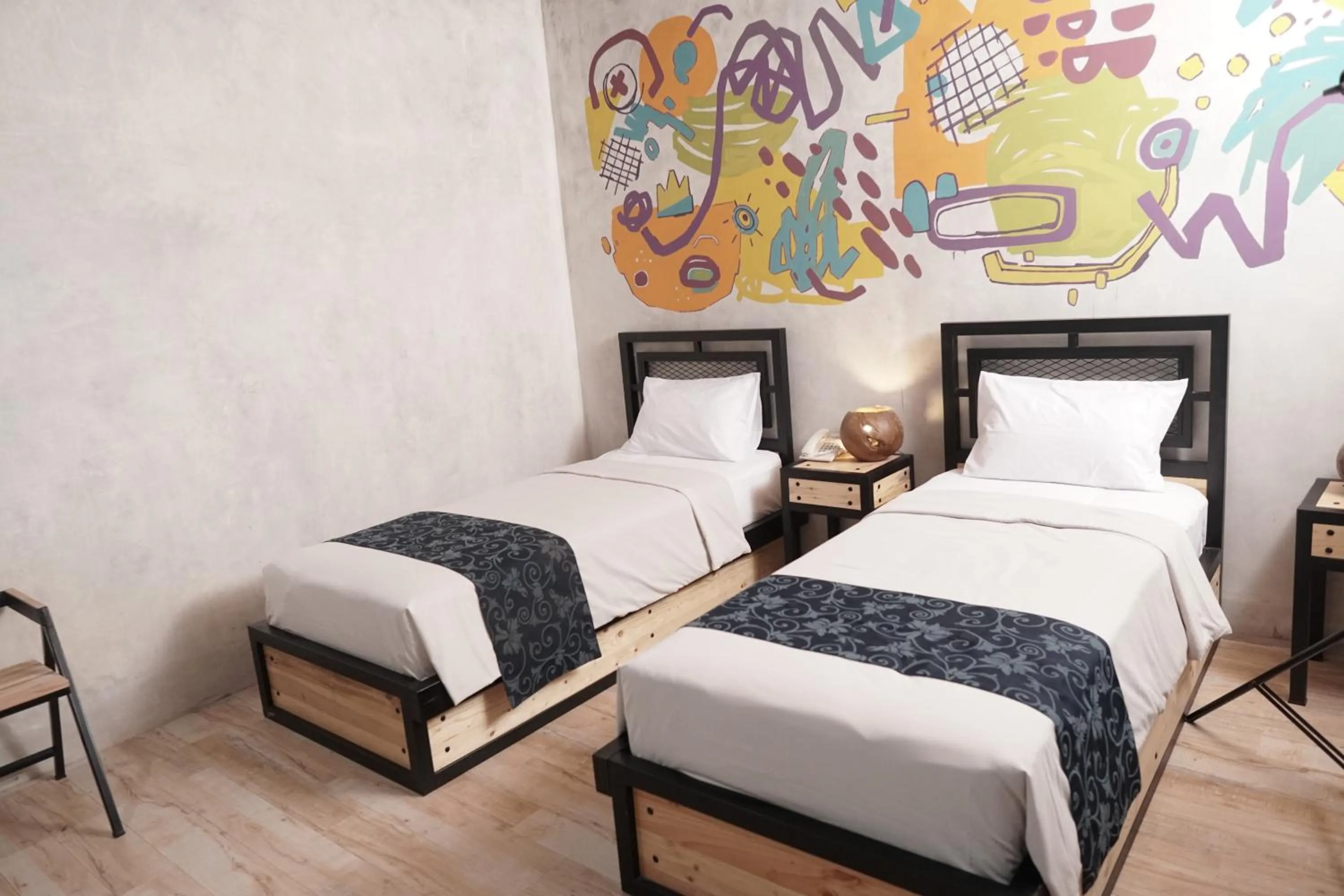 Bed in Hotel New Puri Garden