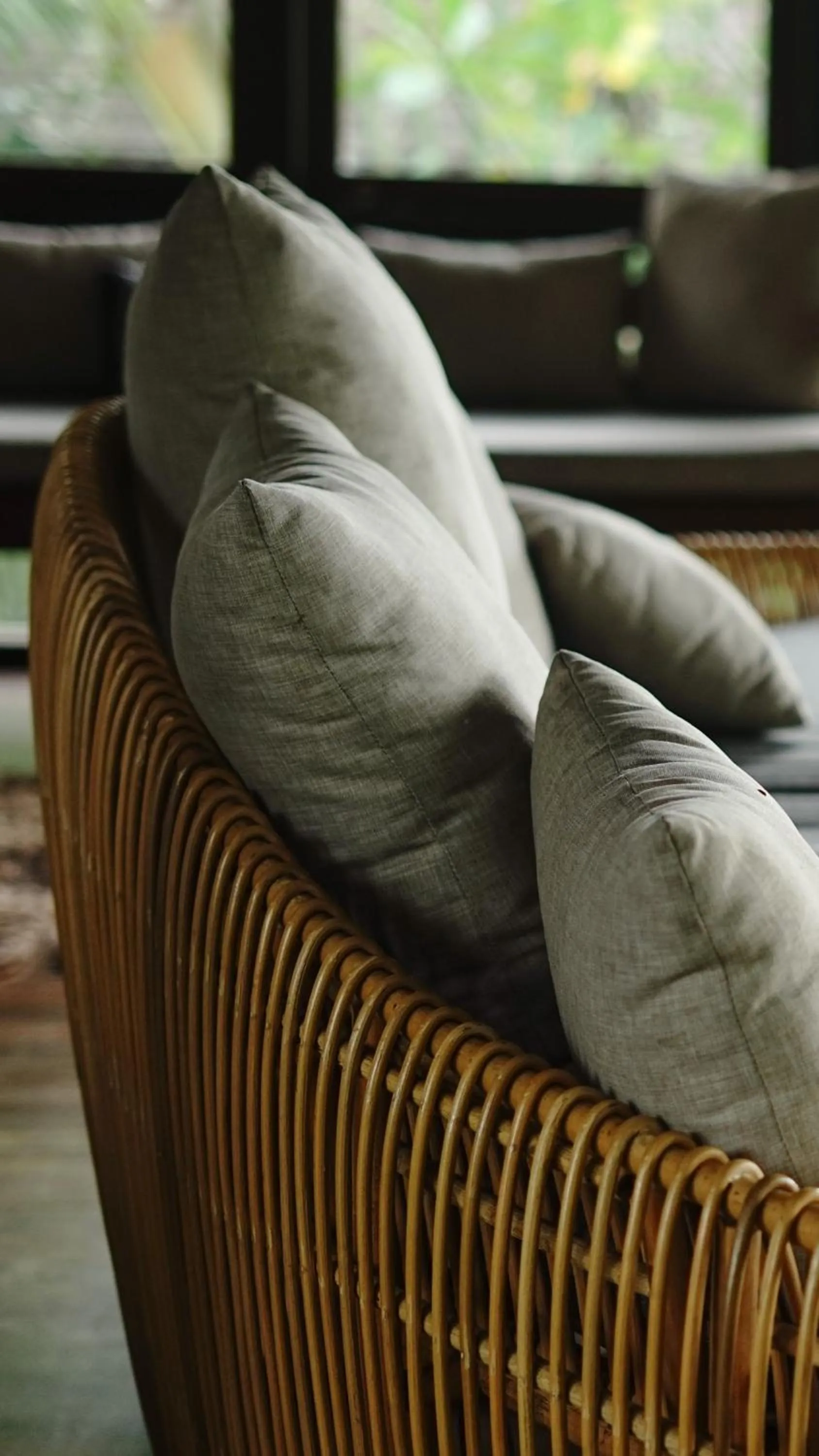 Seating area in Green Tree House Villa Ubud