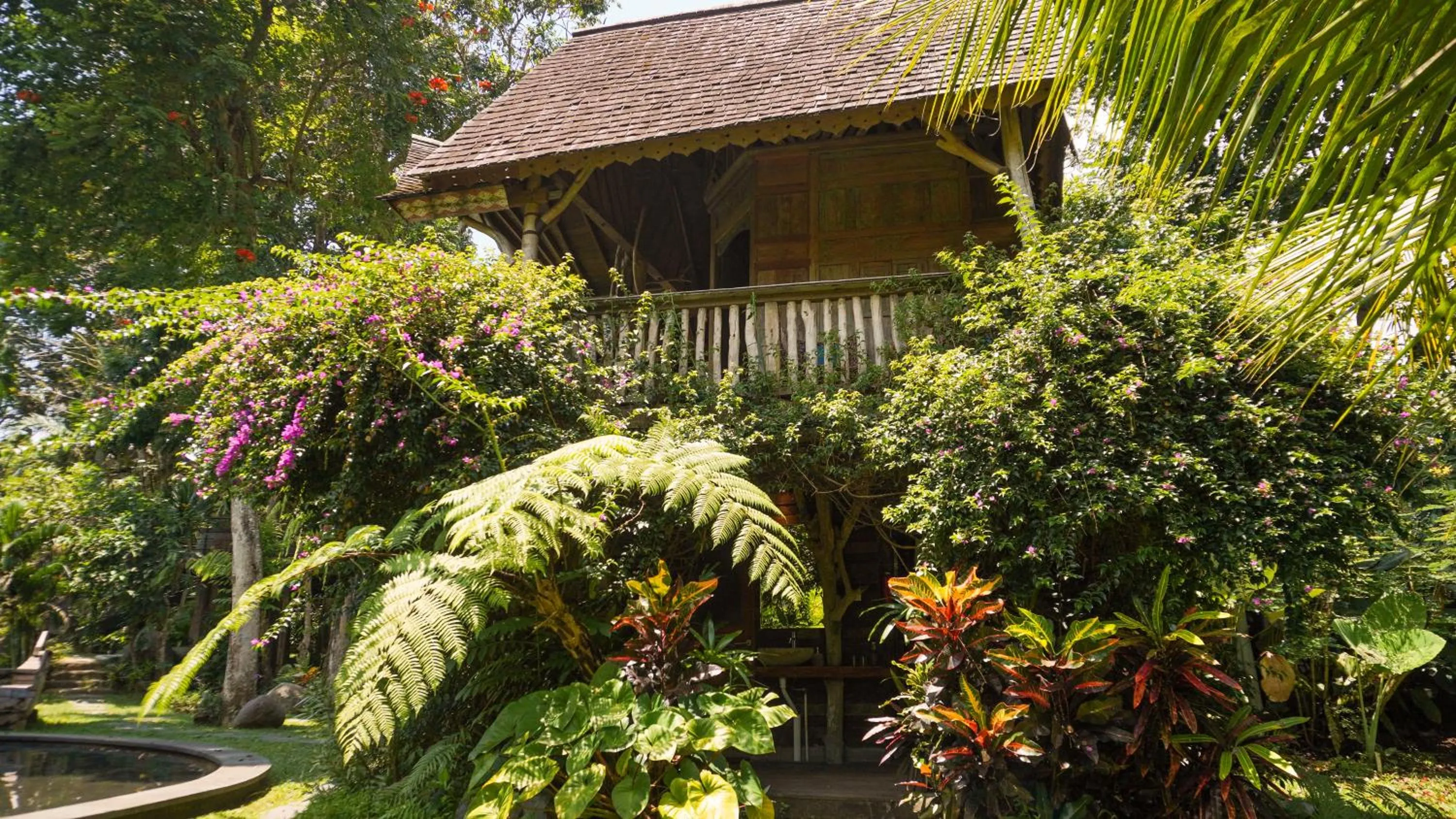 Property building in Green Tree House Villa Ubud