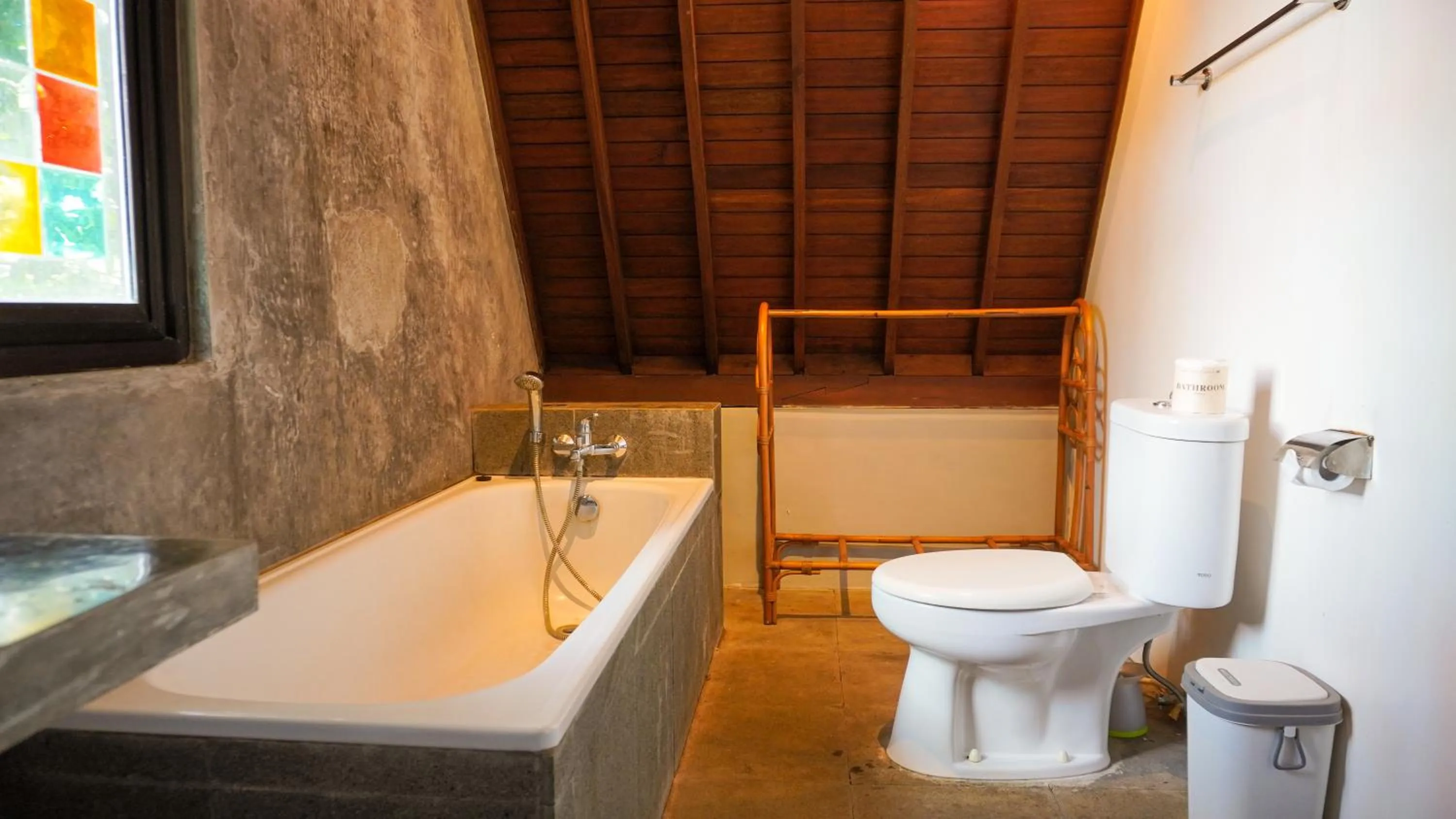 Bathroom in Green Tree House Villa Ubud