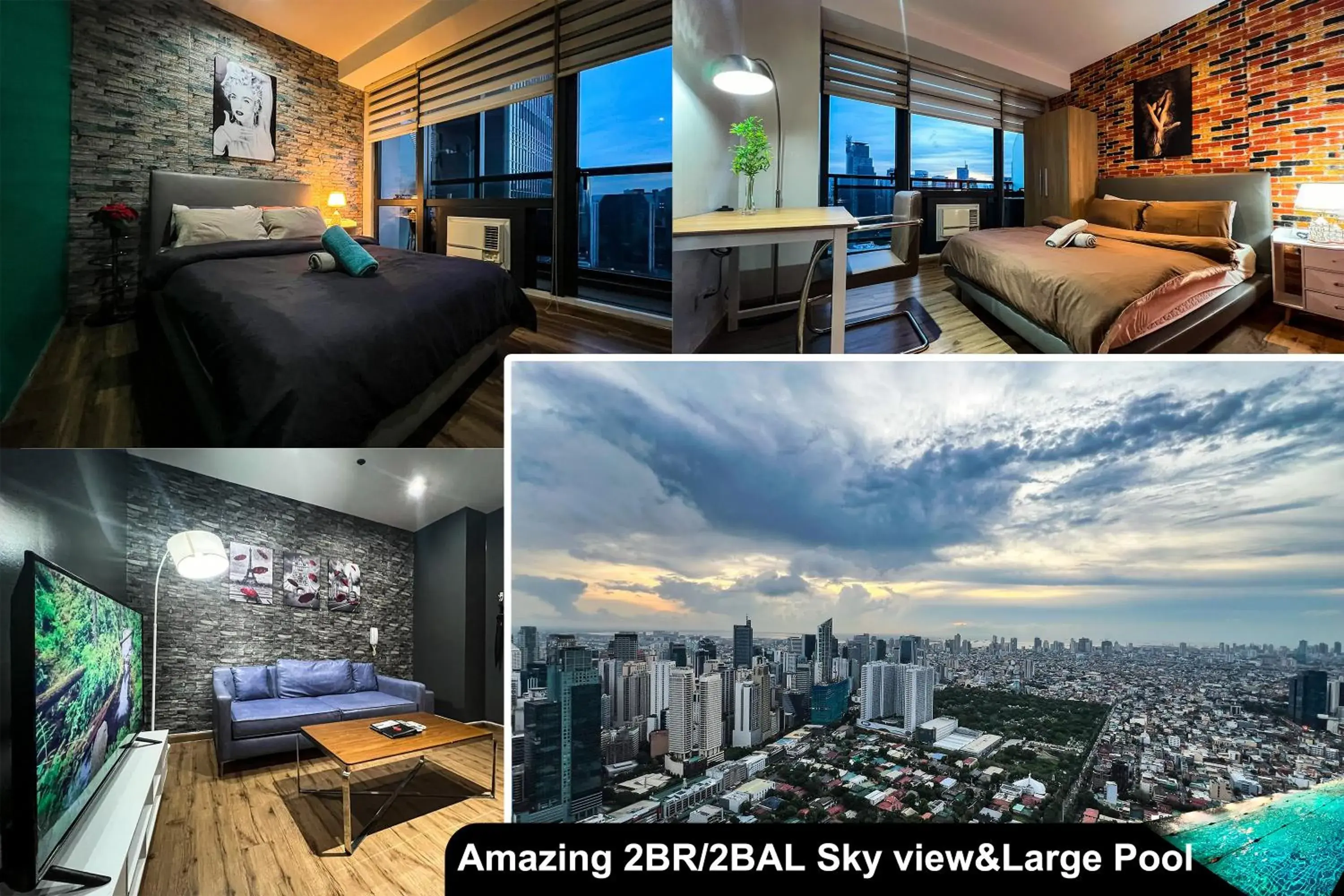 Two-Bedroom Apartment with Balcony in The Gramercy Residences Two-Bedroom Apartment with Balcony in The Gramercy Residences