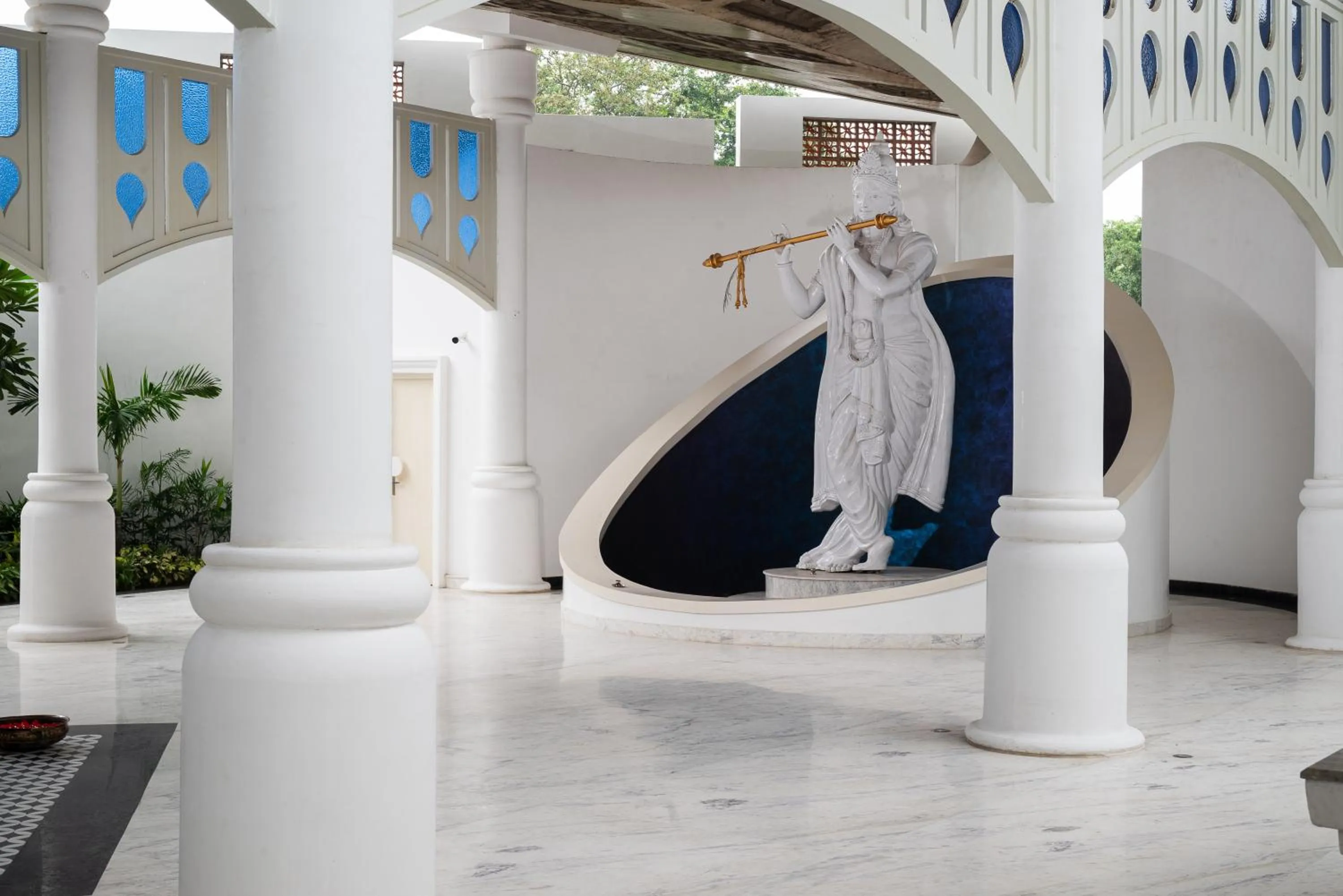 Decorative detail in Hotel Sonar Bangla Mayapur