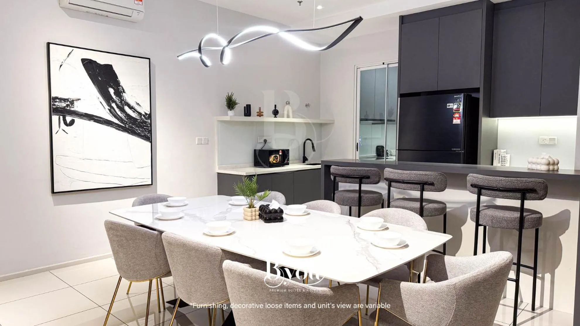 Dining area in Onsen Premium Suites @ Tambun Ipoh