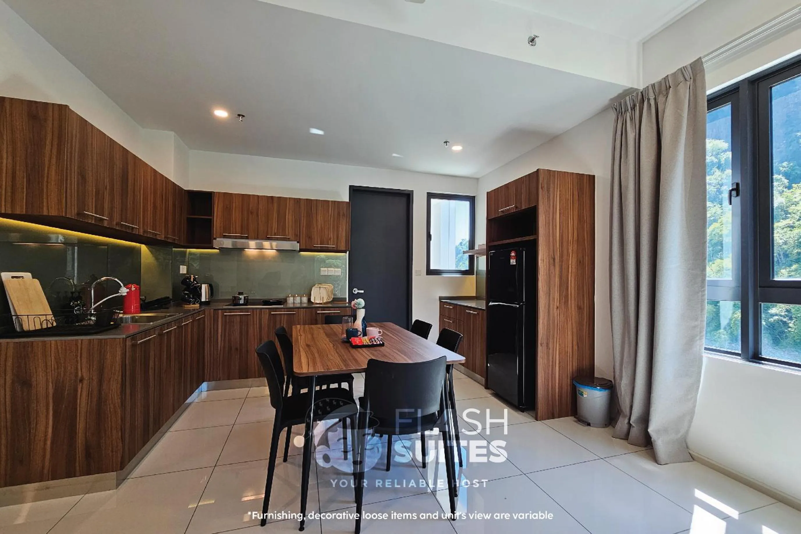 Kitchen or kitchenette in Onsen Premium Suites @ Tambun Ipoh