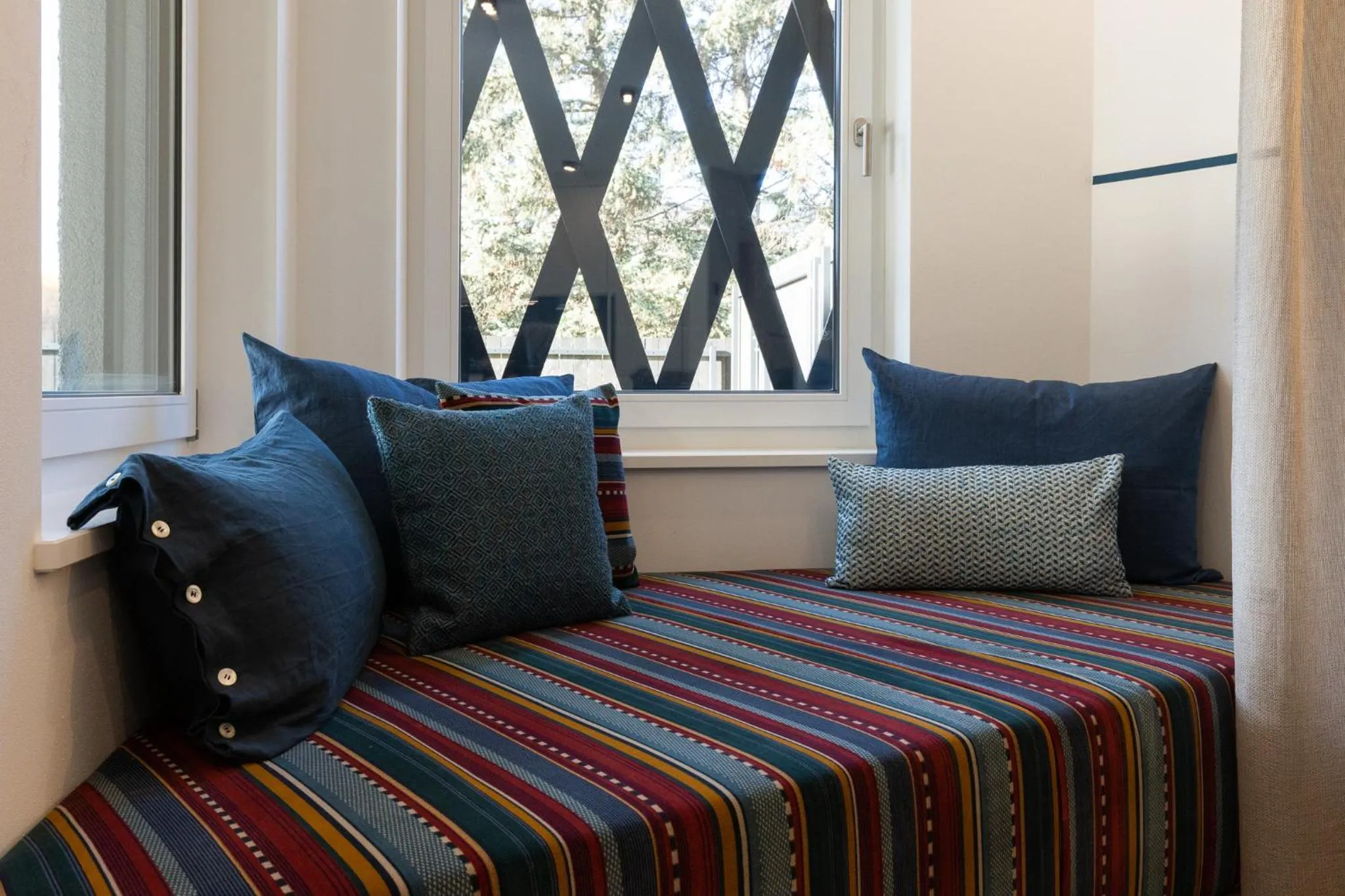 Living room, Bed in Apartment Ando