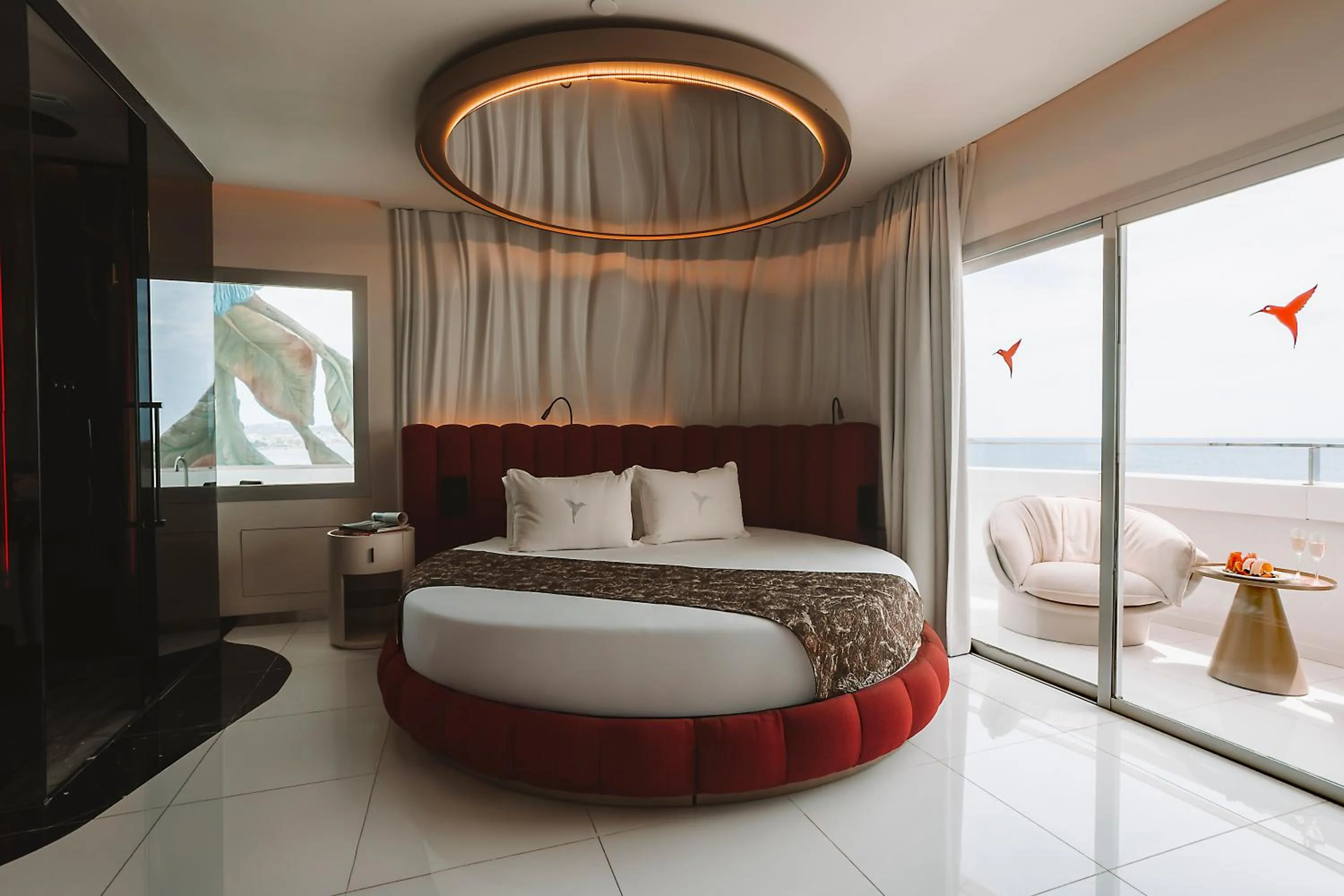 Bed in The Unexpected Ibiza Hotel - Ushuaïa Club entrance included