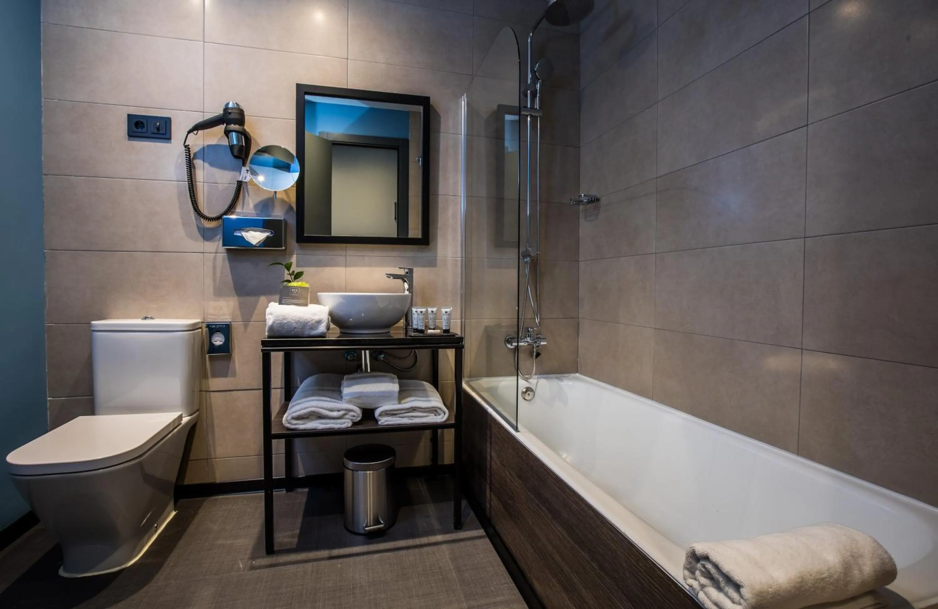 Bathroom in NYX Hotel Madrid by Leonardo Hotels