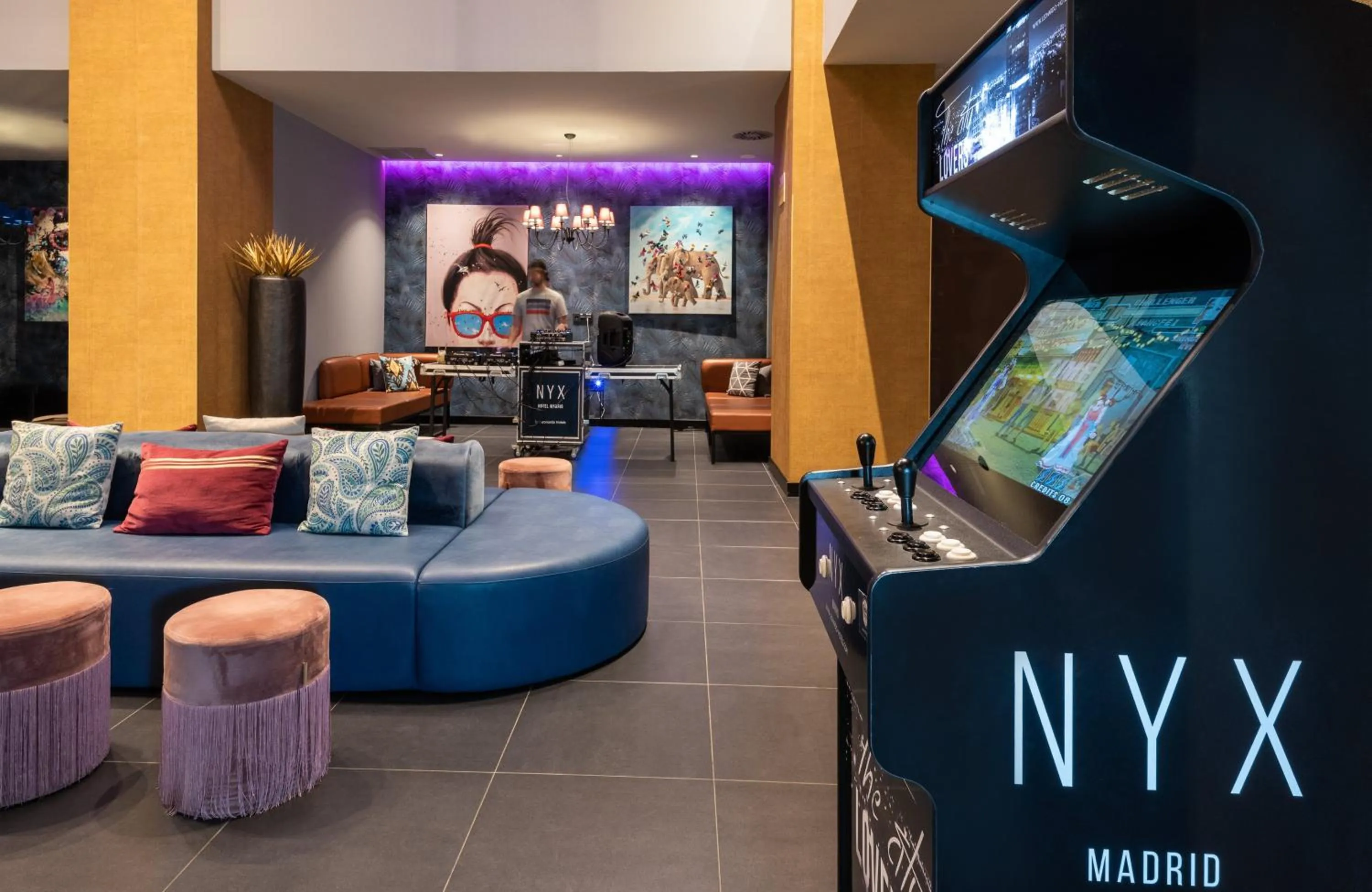 Lobby or reception in NYX Hotel Madrid by Leonardo Hotels