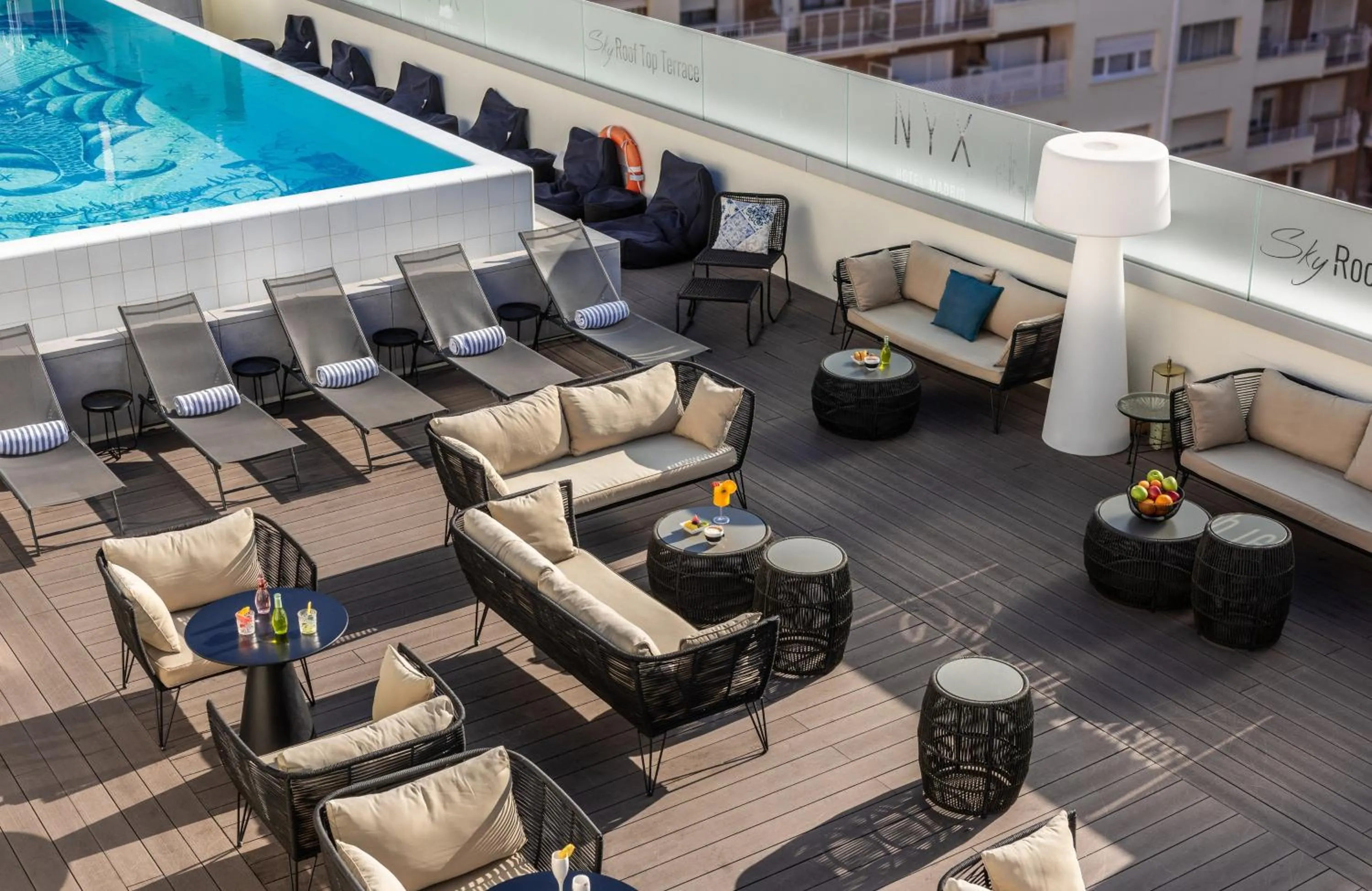 Swimming pool in NYX Hotel Madrid by Leonardo Hotels